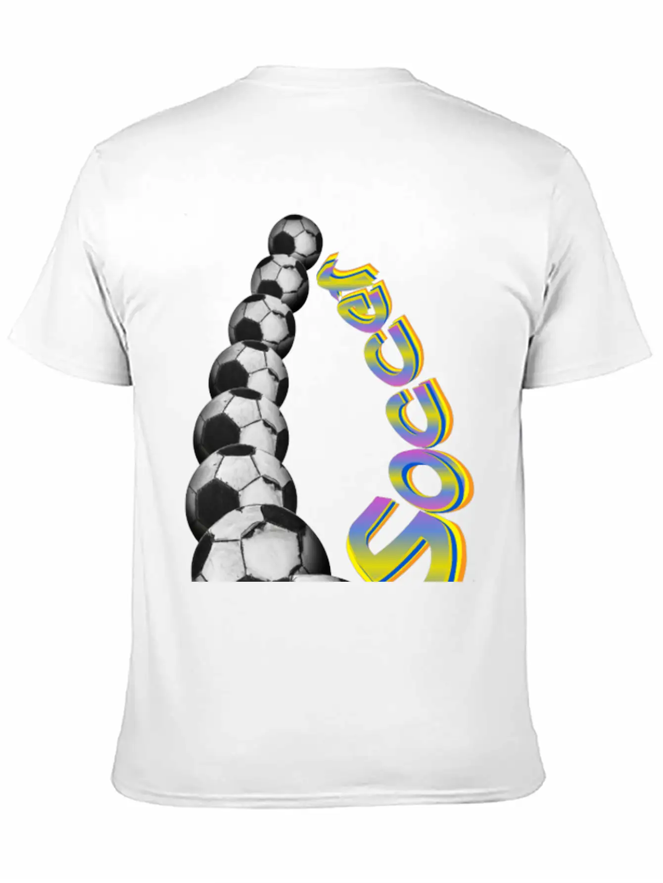 Soccer Balls Comfortable Minimalist Graphic Tee – Summer Style Essential