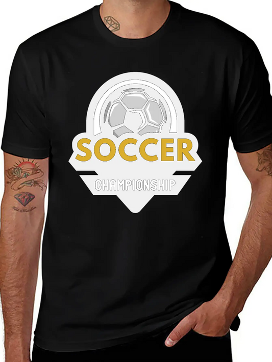 Soccer Championship Essential Unisex Summer Tee – Soft Cotton Casual Fit