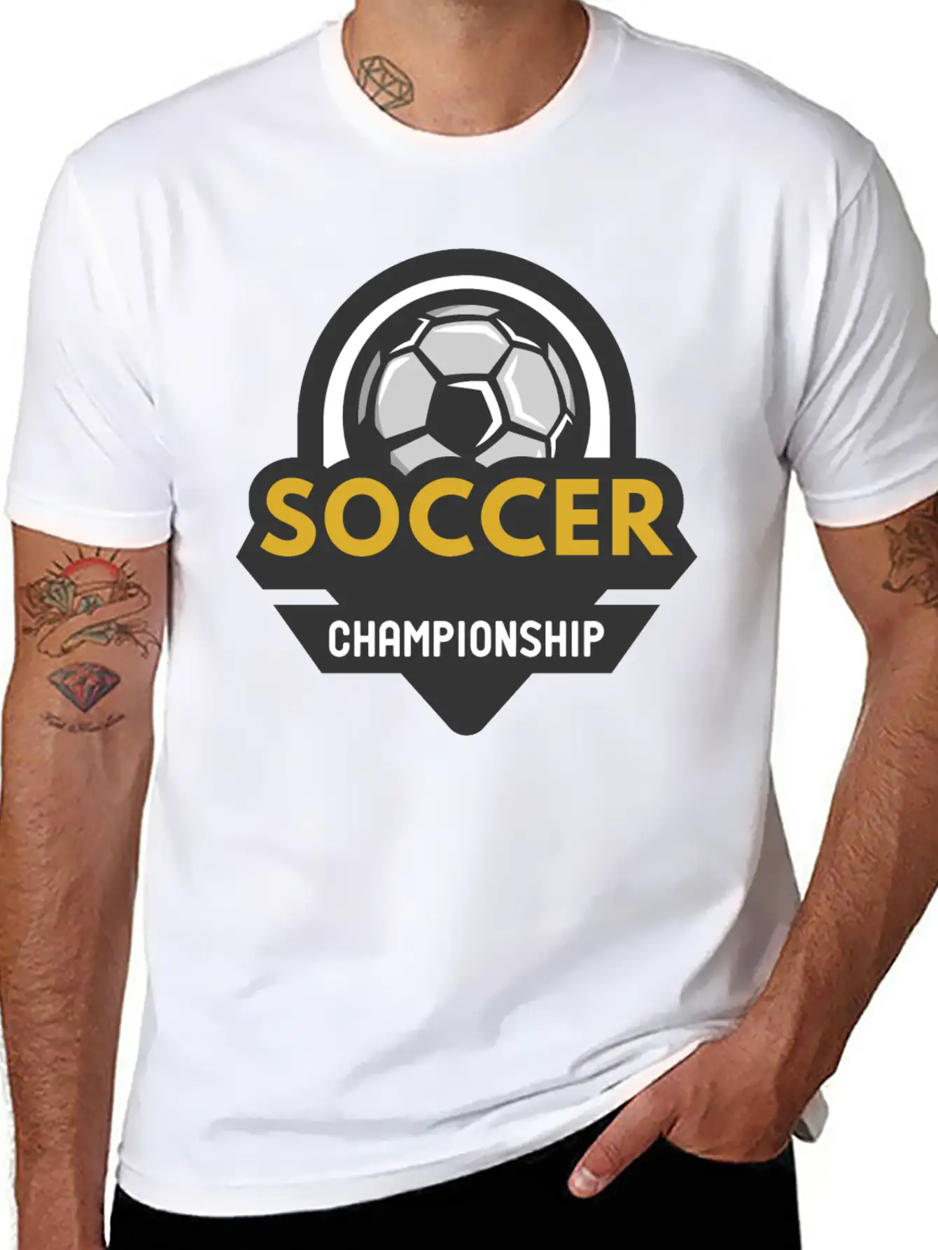Soccer Championship Essential Unisex Summer Tee – Soft Cotton Casual Fit