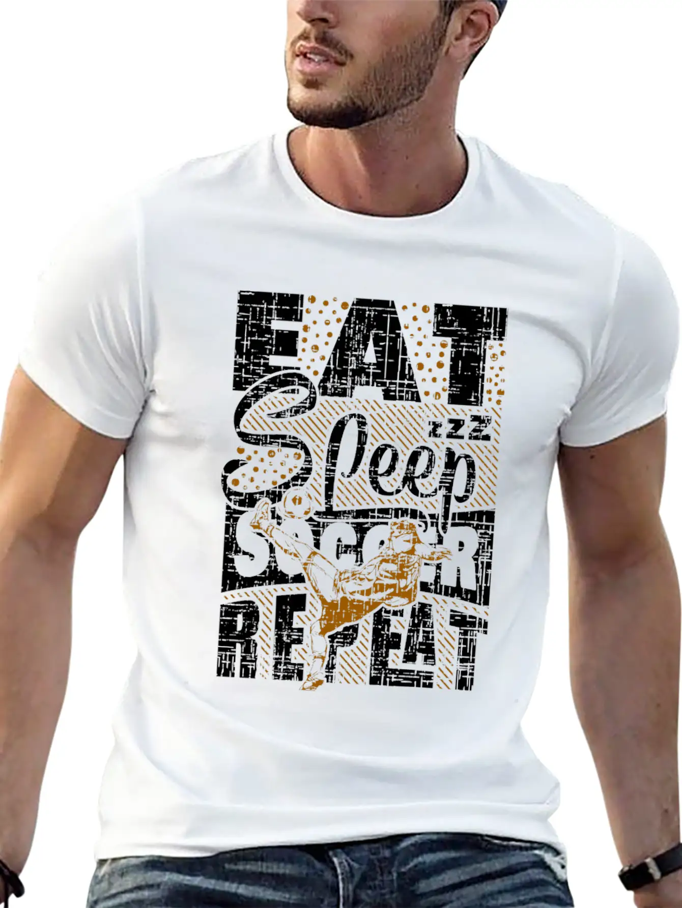Soccer Christmas Birthday Gift Idea Unisex Short Sleeve Soft Cotton T-Shirt – Casual Everyday Wear