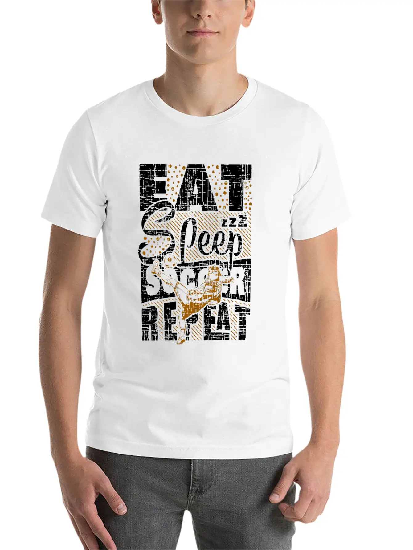 Soccer Christmas Birthday Gift Idea Unisex Short Sleeve Soft Cotton T-Shirt – Casual Everyday Wear