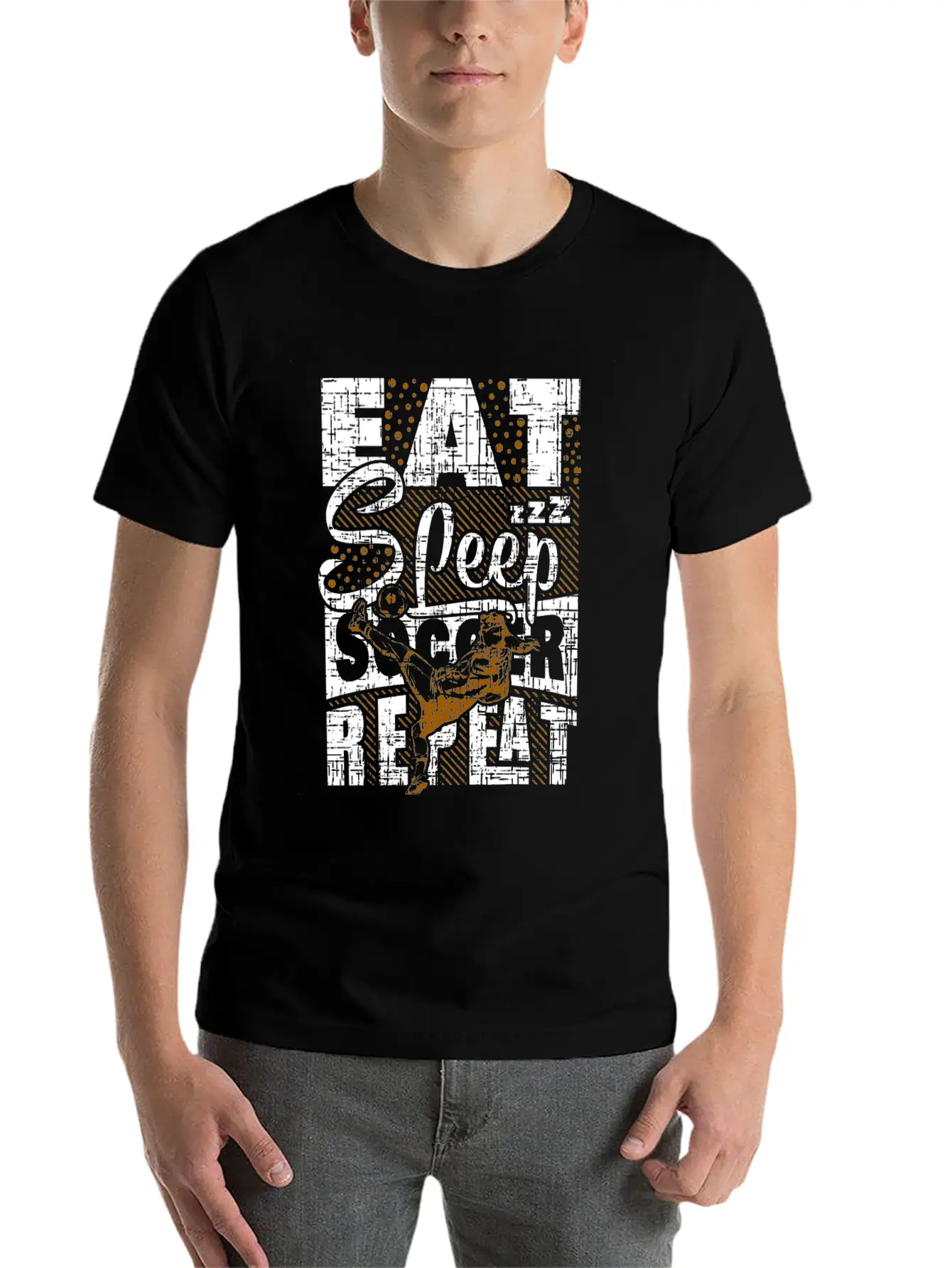Soccer Christmas Birthday Gift Idea Unisex Short Sleeve Soft Cotton T-Shirt – Casual Everyday Wear