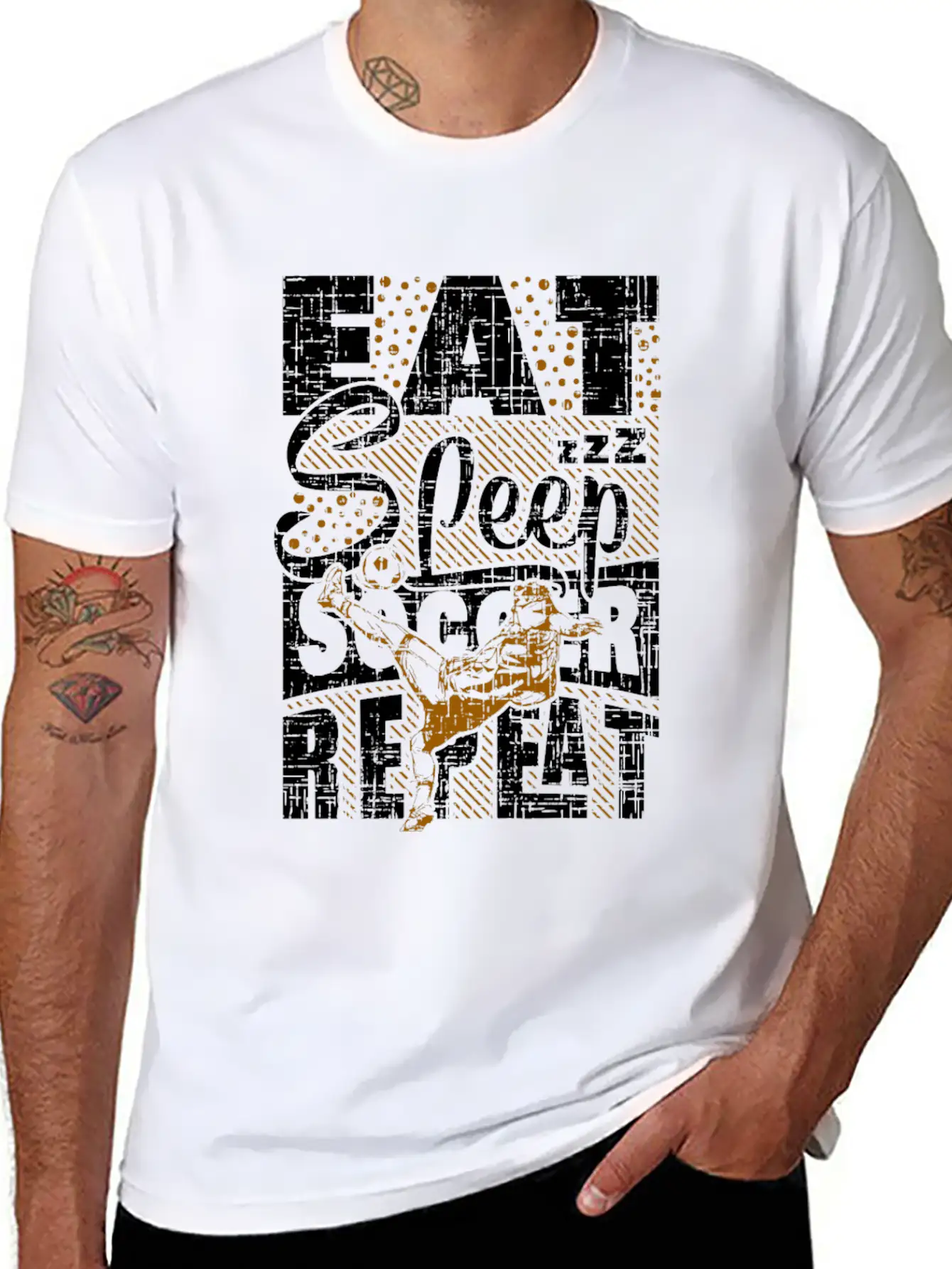 Soccer Christmas Birthday Gift Idea Unisex Short Sleeve Soft Cotton T-Shirt – Casual Everyday Wear