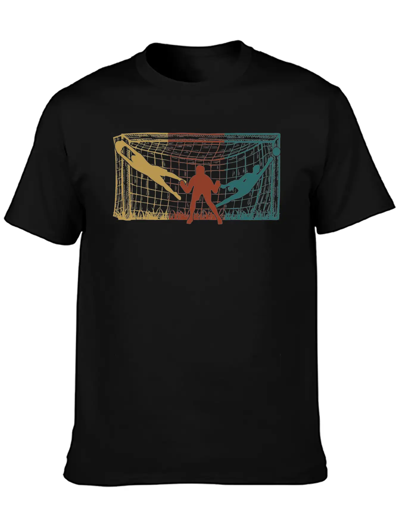 Soccer Goal Keeper Men Boys Soccer Unisex Short Sleeve Soft Cotton T-Shirt – Casual Everyday Wear