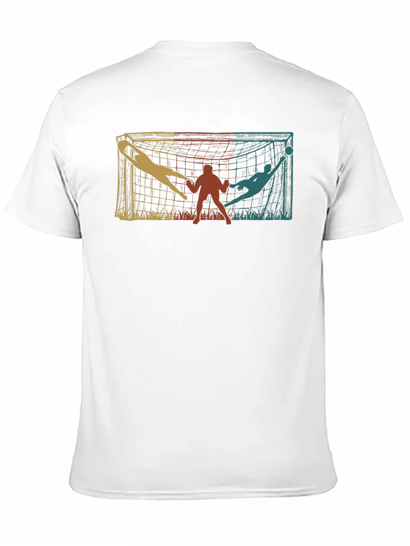 Soccer Goal Keeper Men Boys Soccer Unisex Short Sleeve Soft Cotton T-Shirt – Casual Everyday Wear