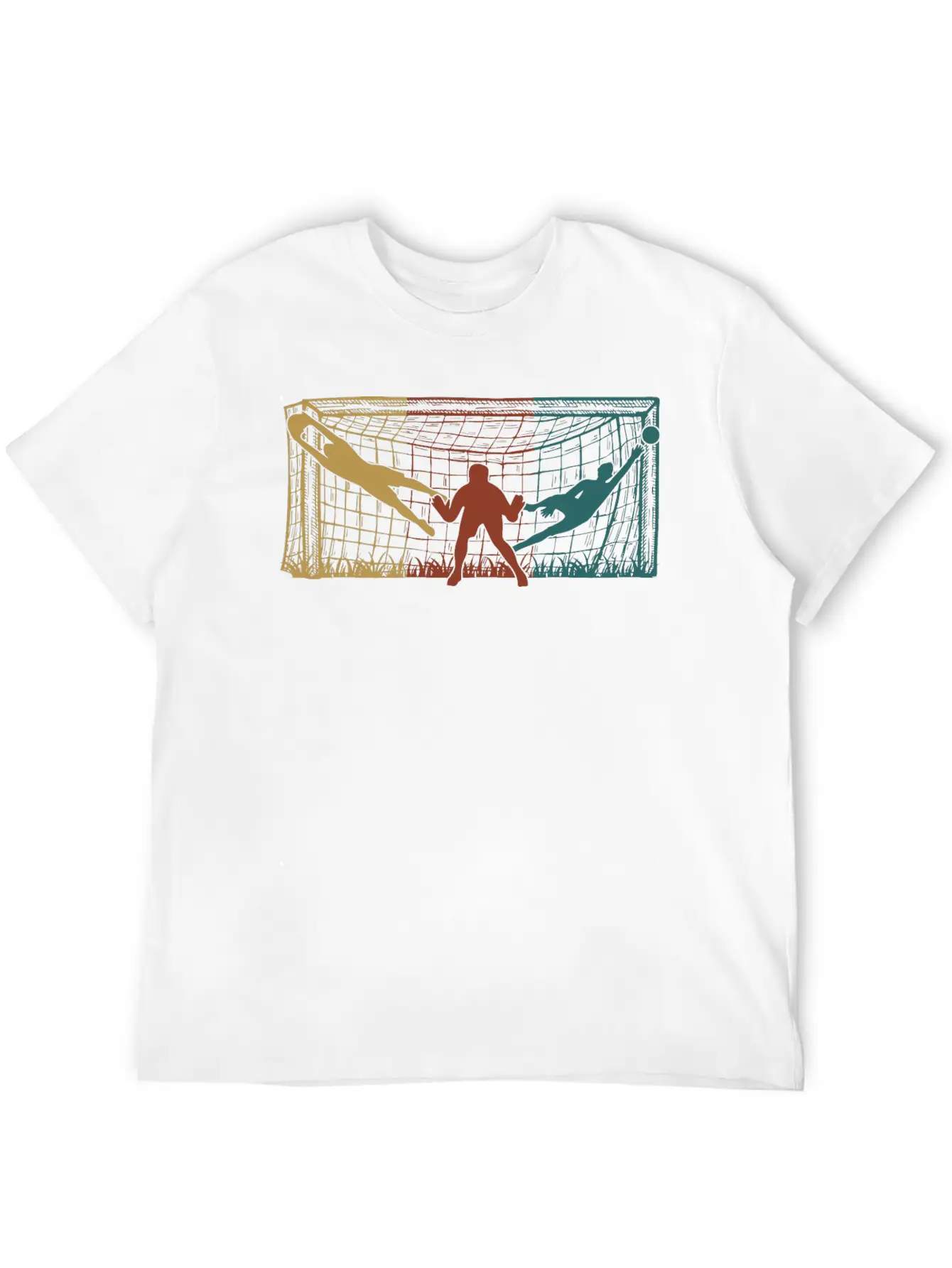 Soccer Goal Keeper Men Boys Soccer Unisex Short Sleeve Soft Cotton T-Shirt – Casual Everyday Wear