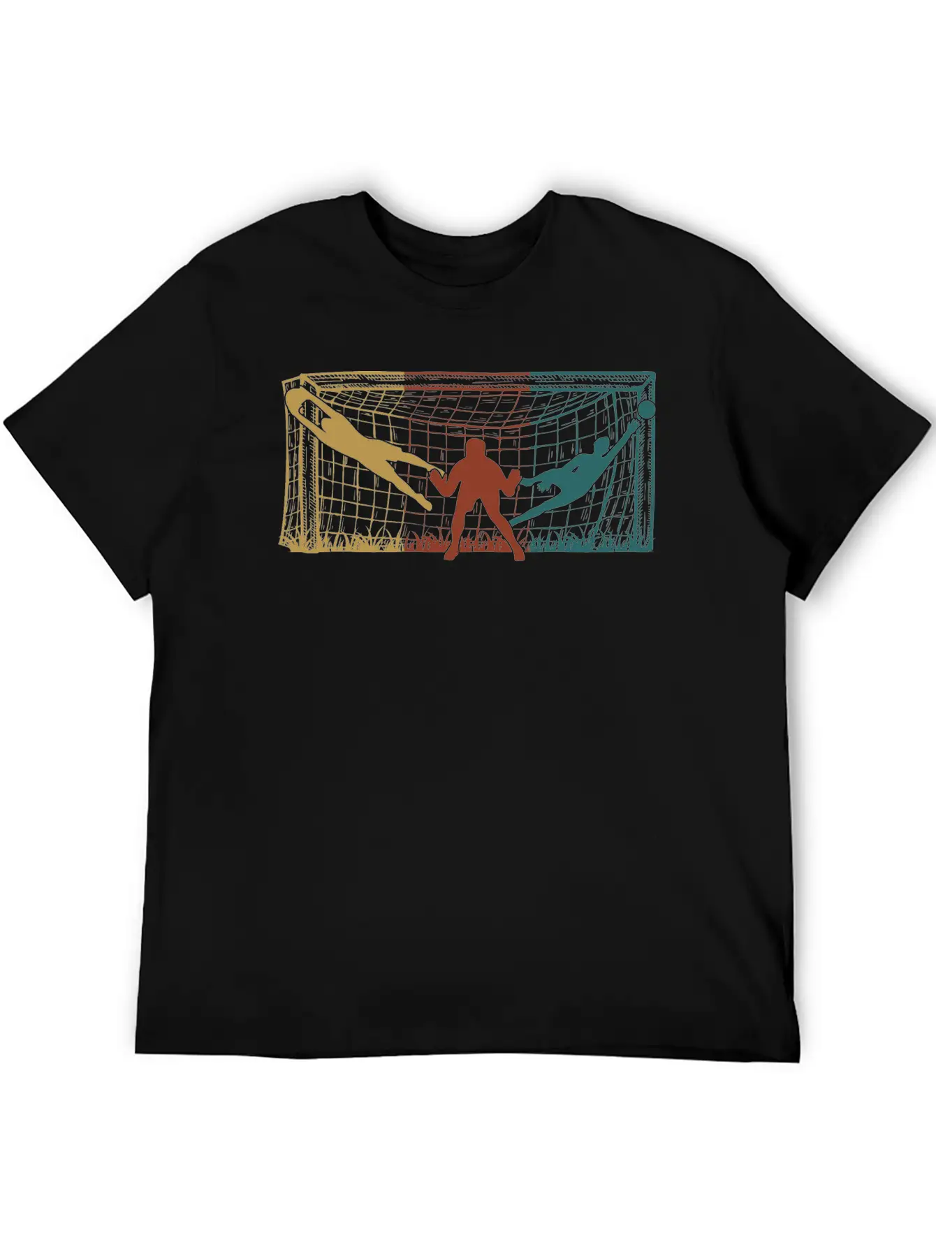 Soccer Goal Keeper Men Boys Soccer Unisex Short Sleeve Soft Cotton T-Shirt – Casual Everyday Wear