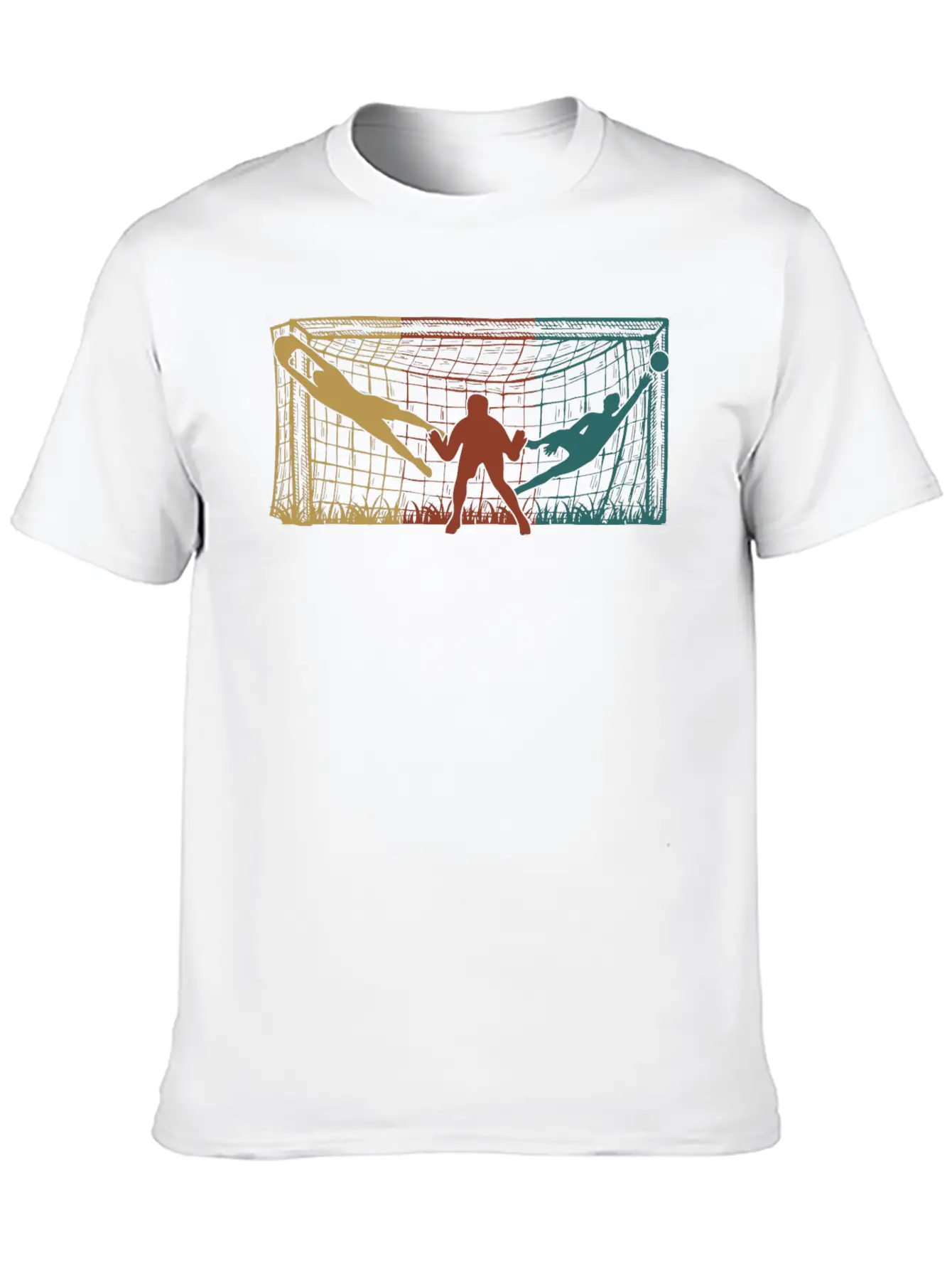 Soccer Goal Keeper Men Boys Soccer Unisex Short Sleeve Soft Cotton T-Shirt – Casual Everyday Wear