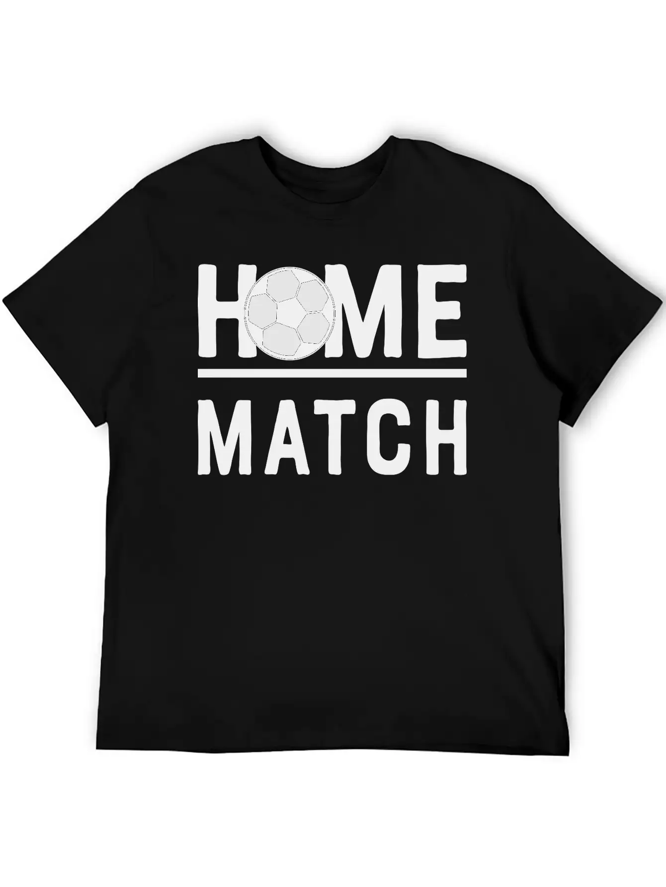 Soccer Match Home Game Play Ball 2c Unisex Short Sleeve Soft Cotton T-Shirt – Casual Everyday Wear