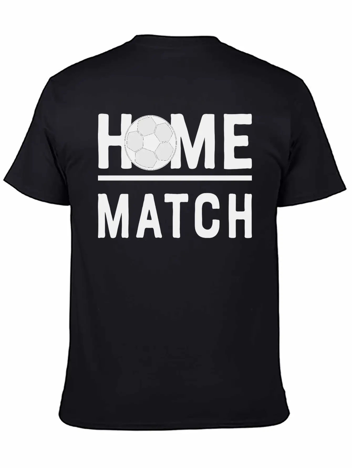 Soccer Match Home Game Play Ball 2c Unisex Short Sleeve Soft Cotton T-Shirt – Casual Everyday Wear