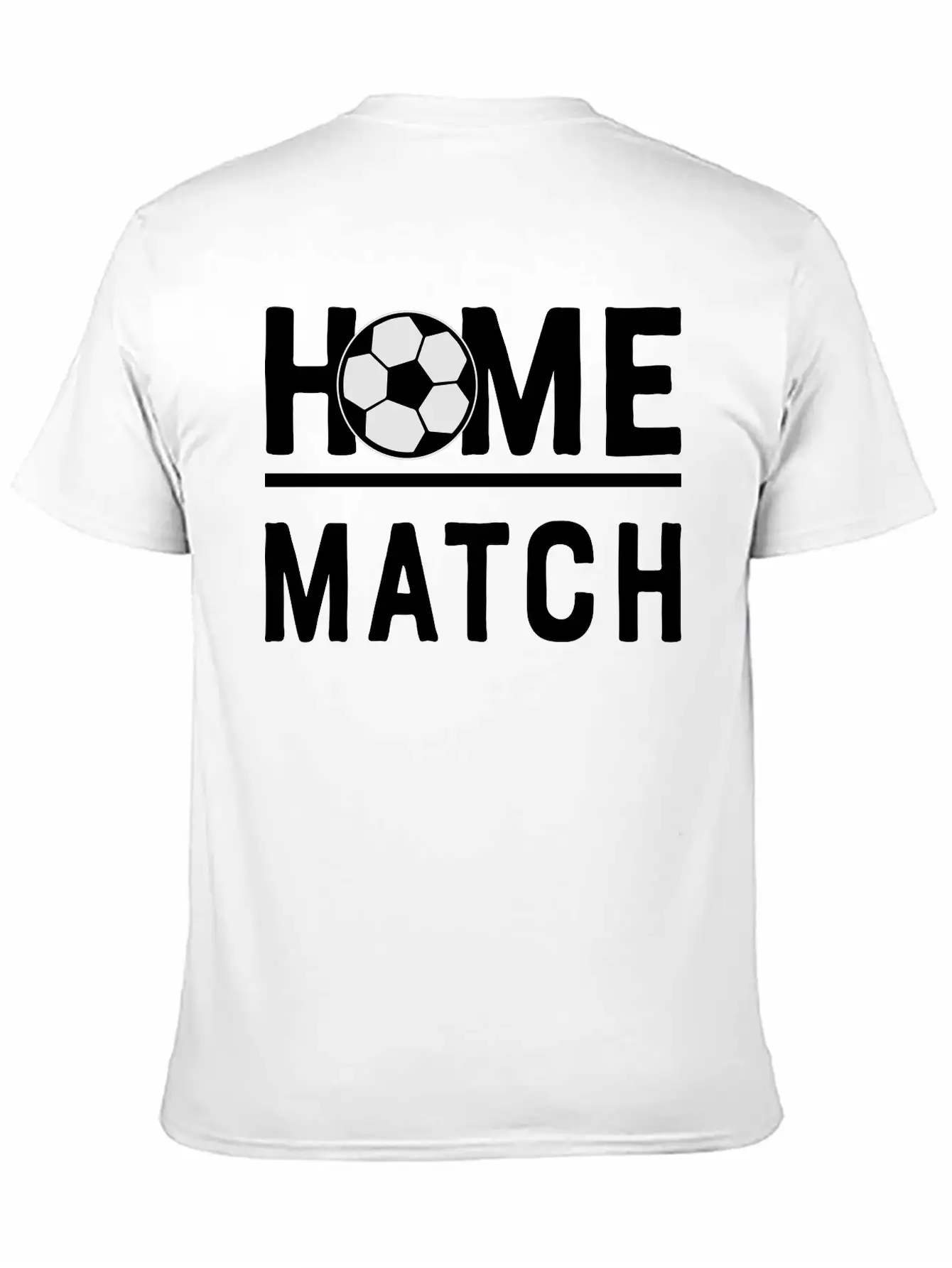 Soccer Match Home Game Play Ball 2c Unisex Short Sleeve Soft Cotton T-Shirt – Casual Everyday Wear