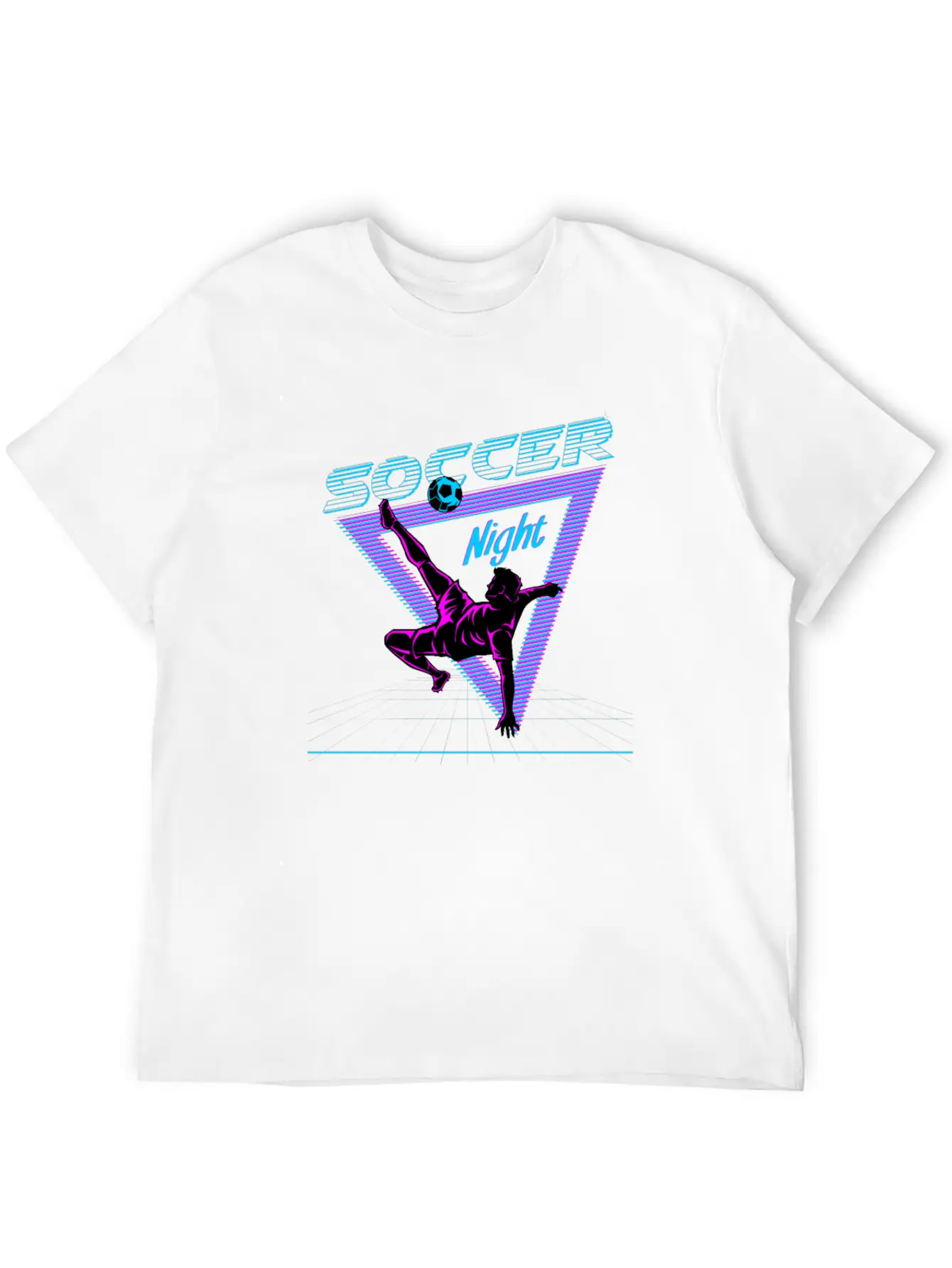 Soccer Retro Vaporwave Unisex Short Sleeve Soft Cotton T-Shirt – Casual Everyday Wear
