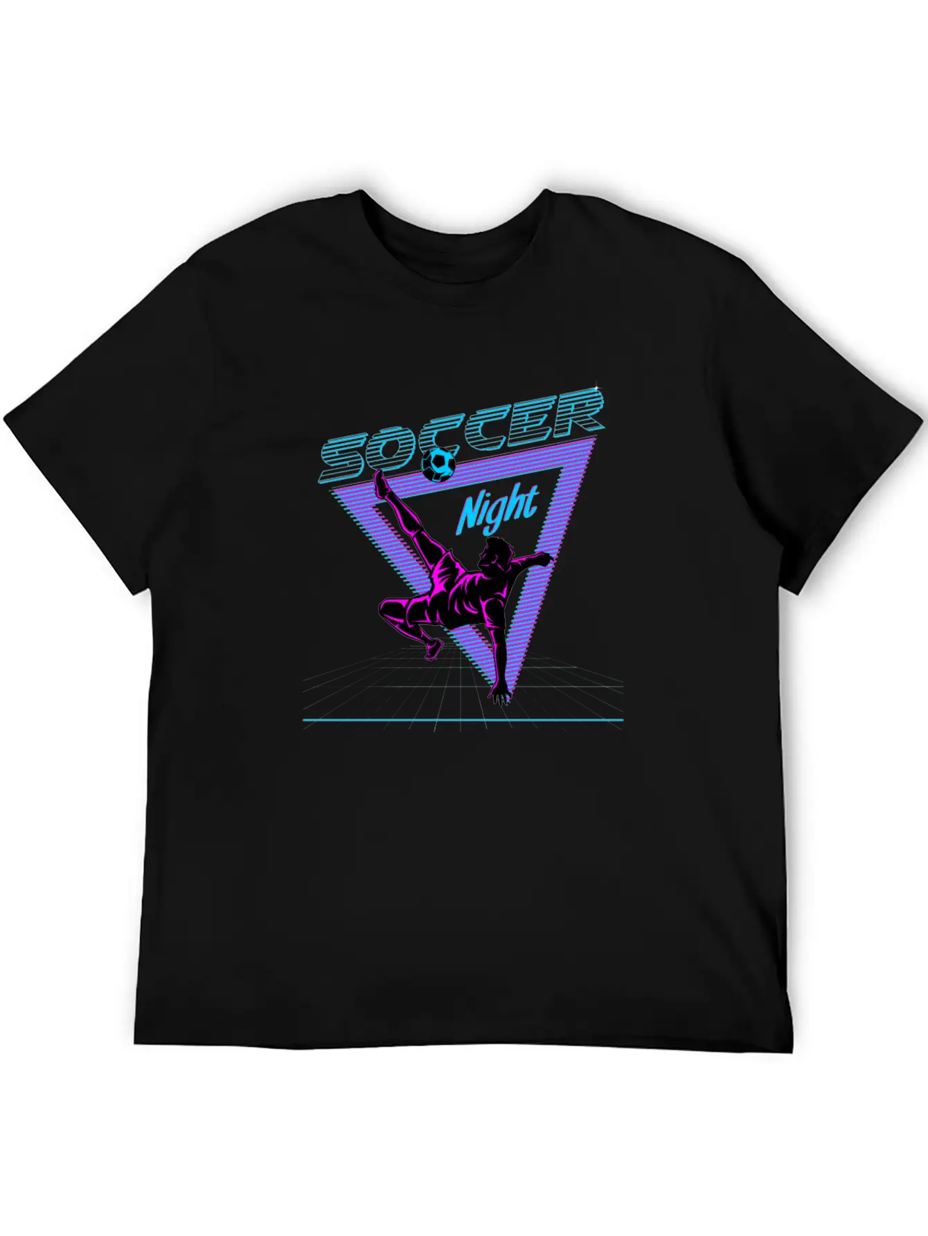 Soccer Retro Vaporwave Unisex Short Sleeve Soft Cotton T-Shirt – Casual Everyday Wear