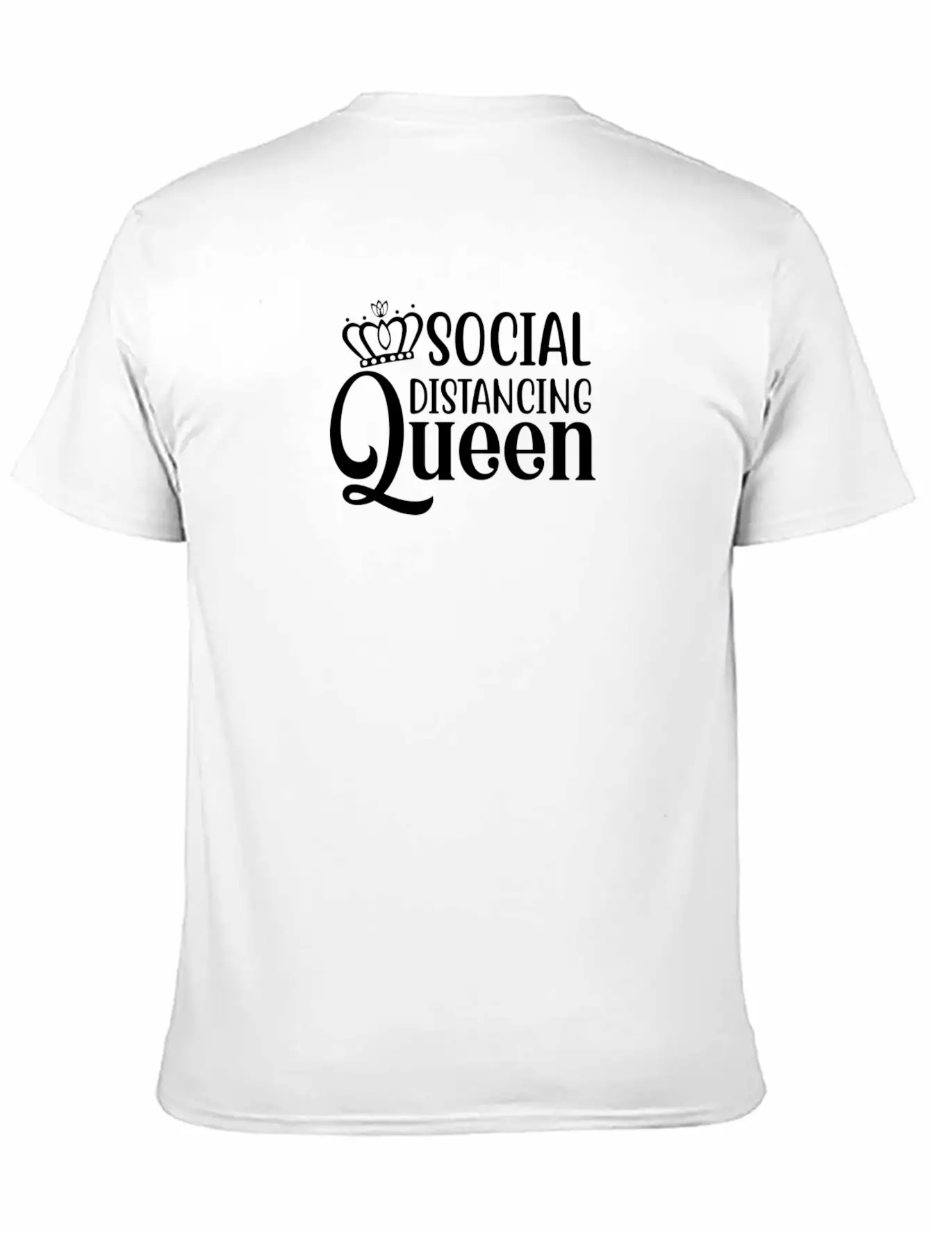 Social Distancing Queen Comfortable Minimalist Graphic Tee – Summer Style Essential