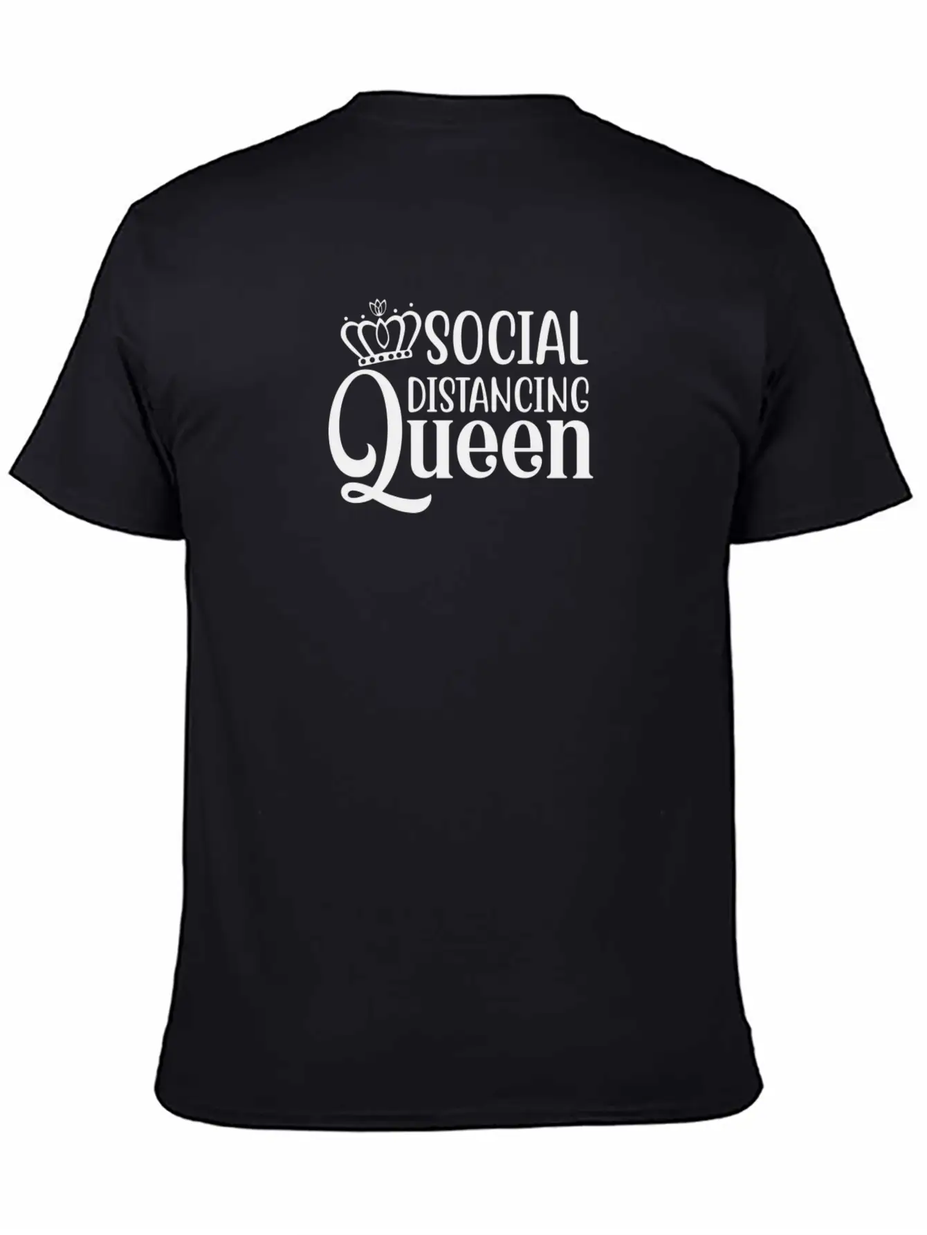 Social Distancing Queen Comfortable Minimalist Graphic Tee – Summer Style Essential