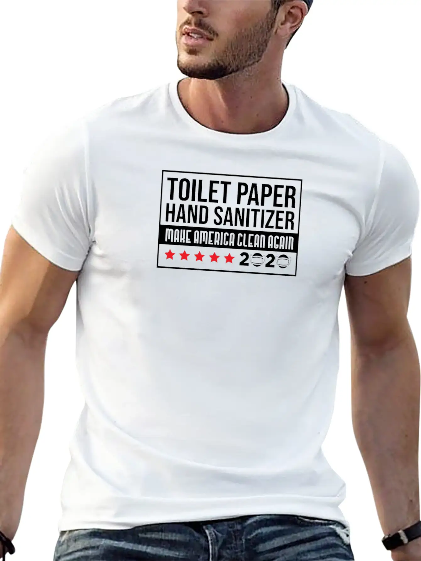 Social Distancing Toilet Paper Hand Sanitizer Unisex Short Sleeve Soft Cotton T-Shirt – Casual Everyday Wear