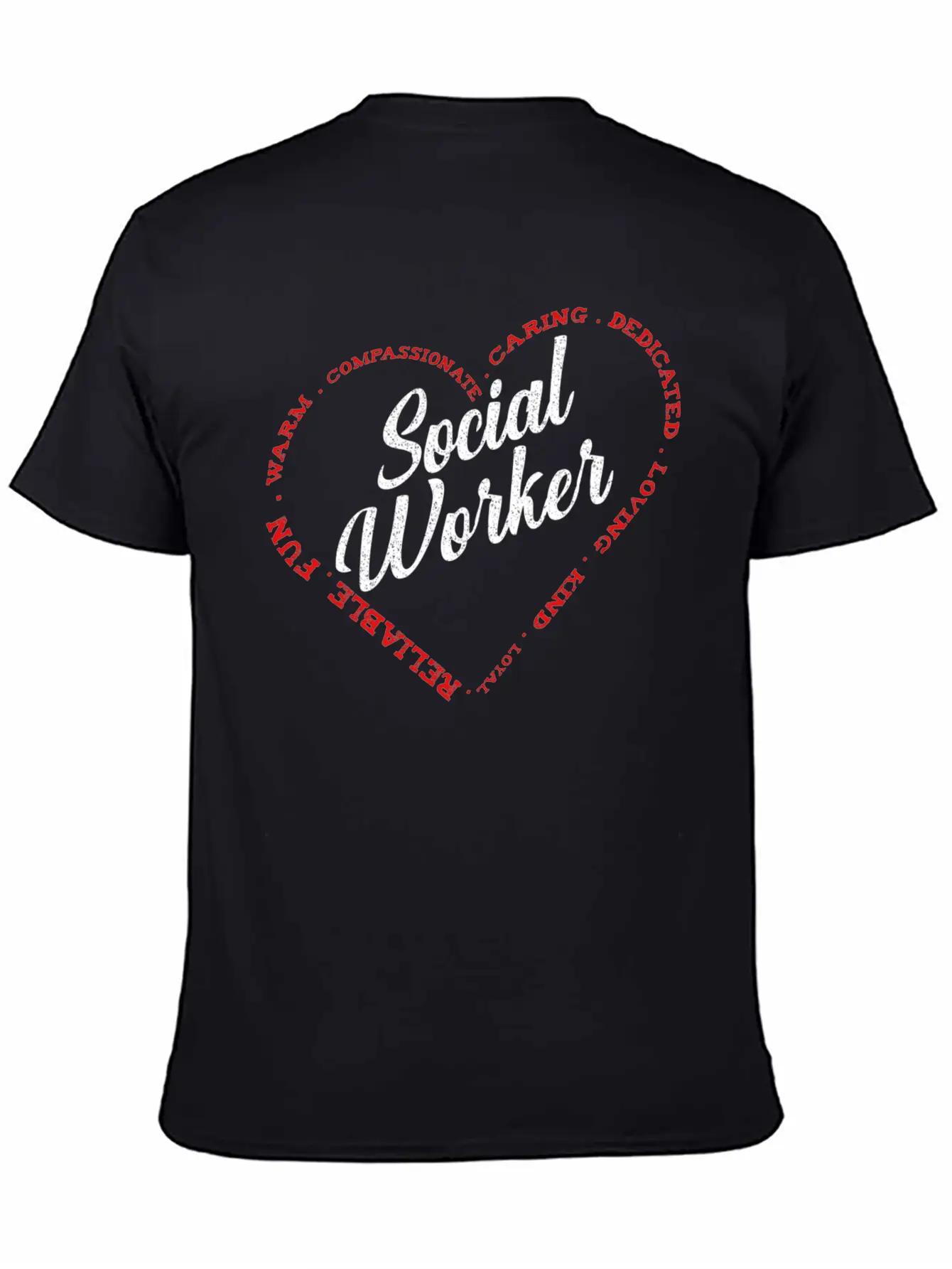 Social Worker Heart Profession Work Gratitude Timeless Short Sleeve Tee – Comfy And Minimalist Design