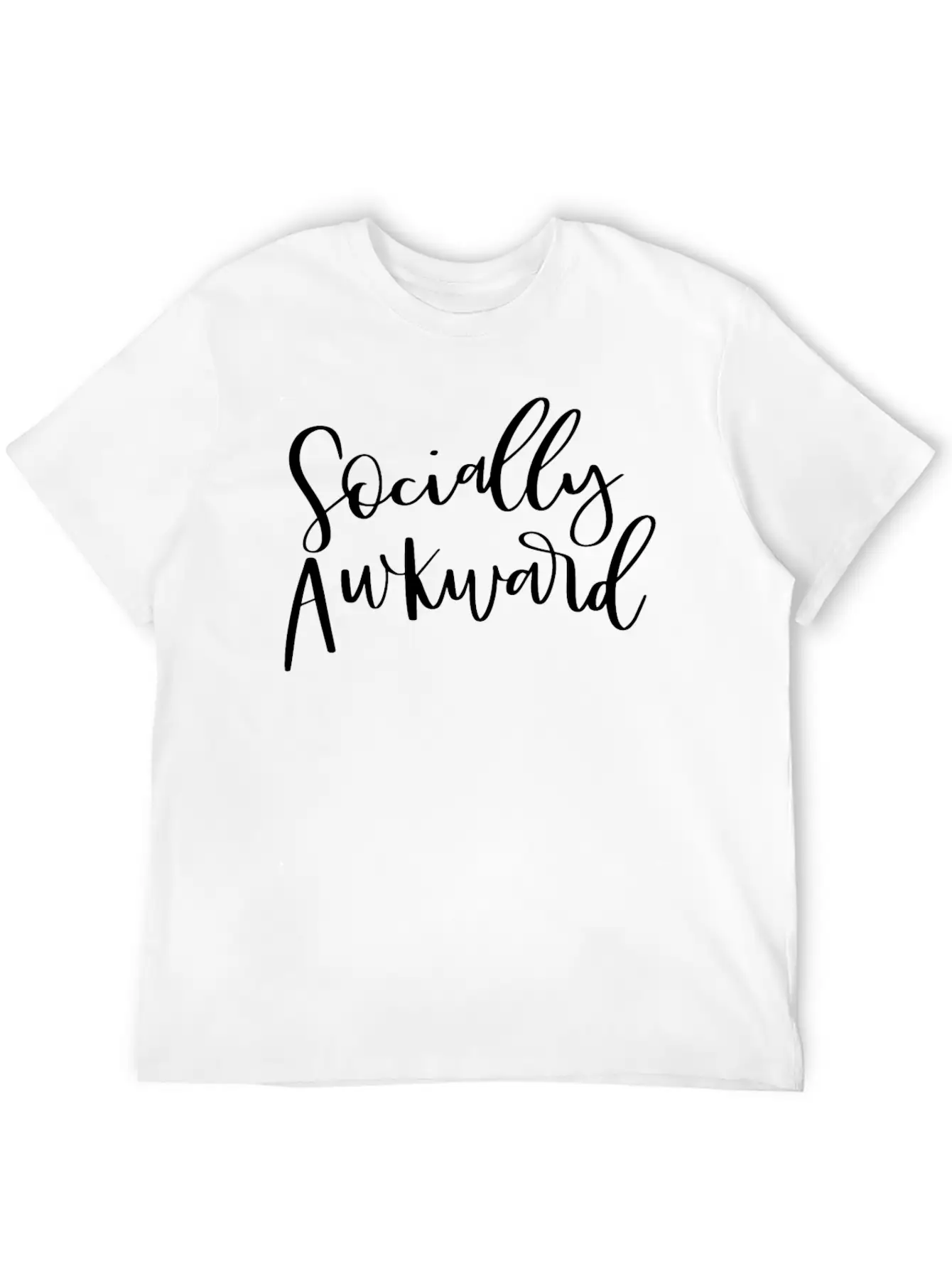 Socially Awkward Introvert Shy Antisocial Comfortable Minimalist Graphic Tee – Summer Style Essential