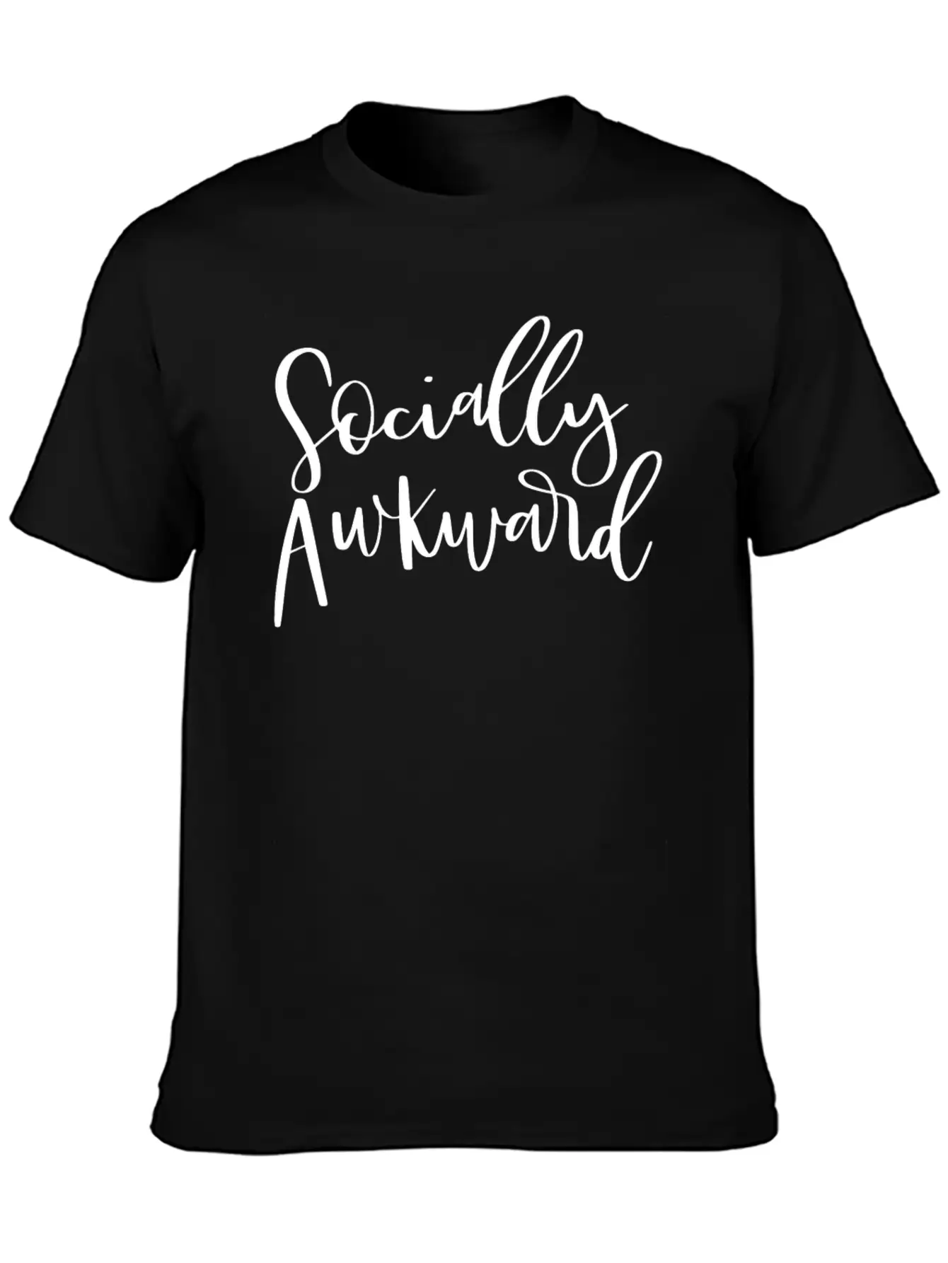 Socially Awkward Introvert Shy Antisocial Comfortable Minimalist Graphic Tee – Summer Style Essential