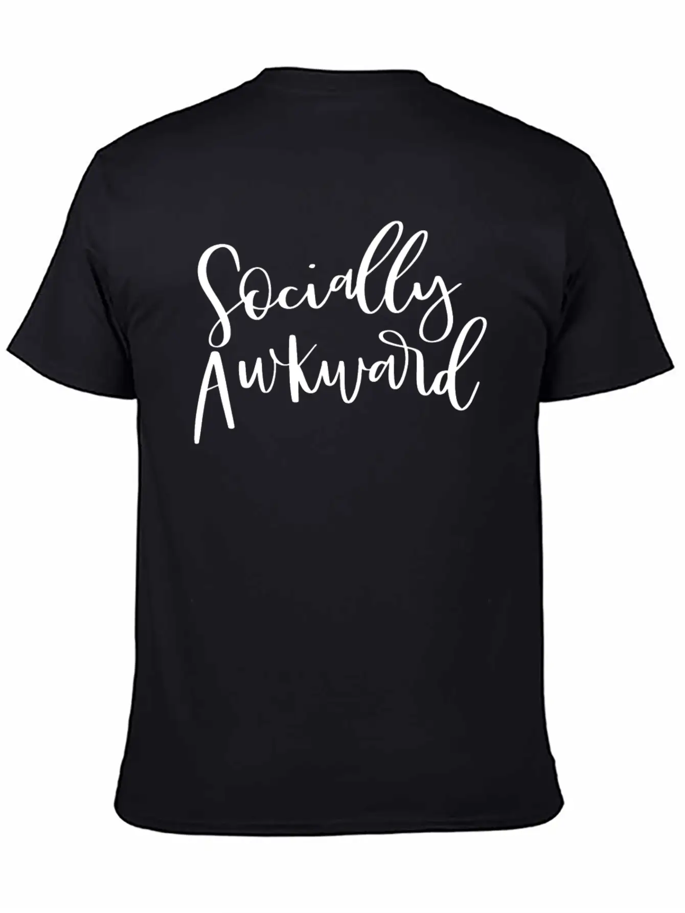 Socially Awkward Introvert Shy Antisocial Comfortable Minimalist Graphic Tee – Summer Style Essential