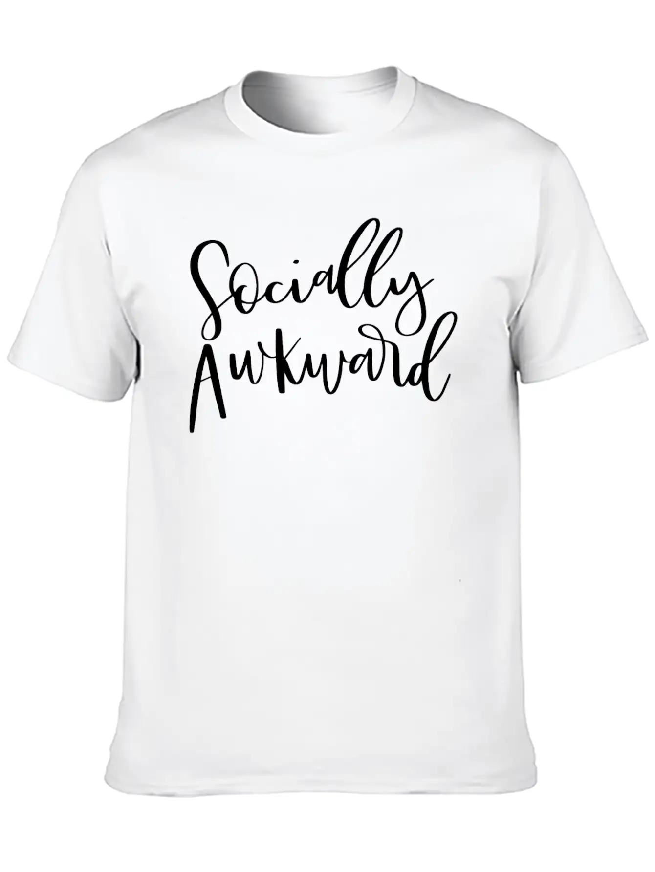 Socially Awkward Introvert Shy Antisocial Comfortable Minimalist Graphic Tee – Summer Style Essential