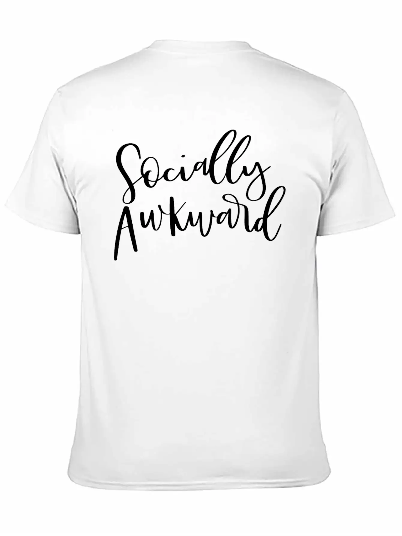 Socially Awkward Introvert Shy Antisocial Comfortable Minimalist Graphic Tee – Summer Style Essential