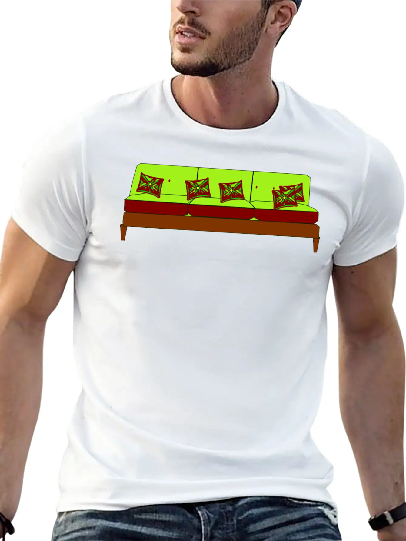Sofa Couch Chair Table Stuhl Tisch Lamp Lampe Benc Unisex Short Sleeve Soft Cotton T-Shirt – Casual Everyday Wear