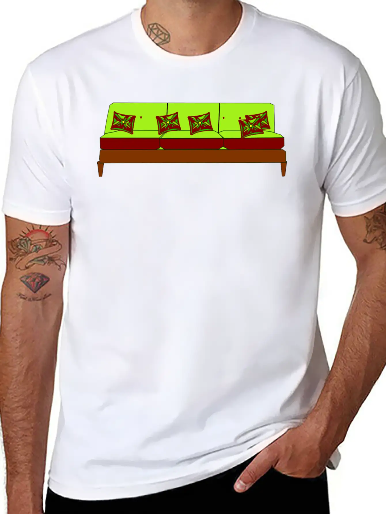 Sofa Couch Chair Table Stuhl Tisch Lamp Lampe Benc Unisex Short Sleeve Soft Cotton T-Shirt – Casual Everyday Wear