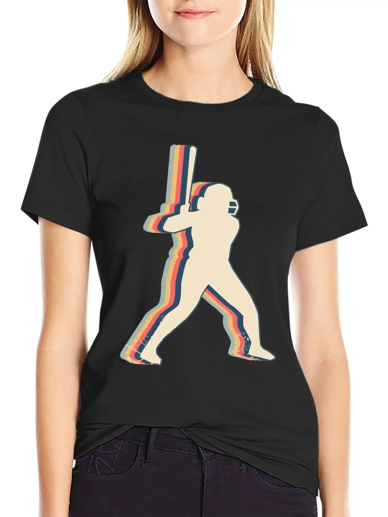 Softball Player Team Coach Trainer Retro Line Art Comfortable Minimalist Graphic Tee – Summer Style Essential