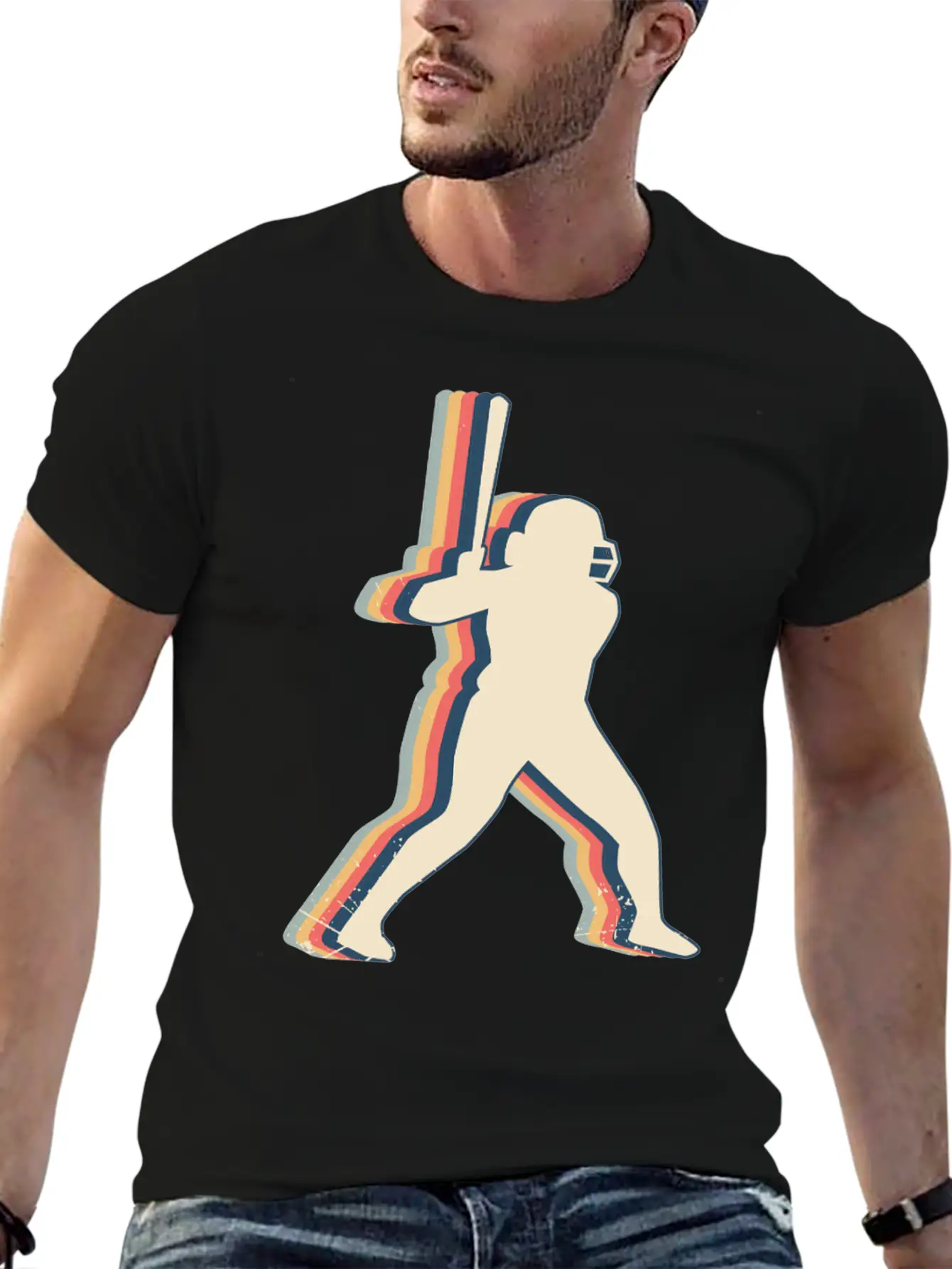 Softball Player Team Coach Trainer Retro Line Art Comfortable Minimalist Graphic Tee – Summer Style Essential