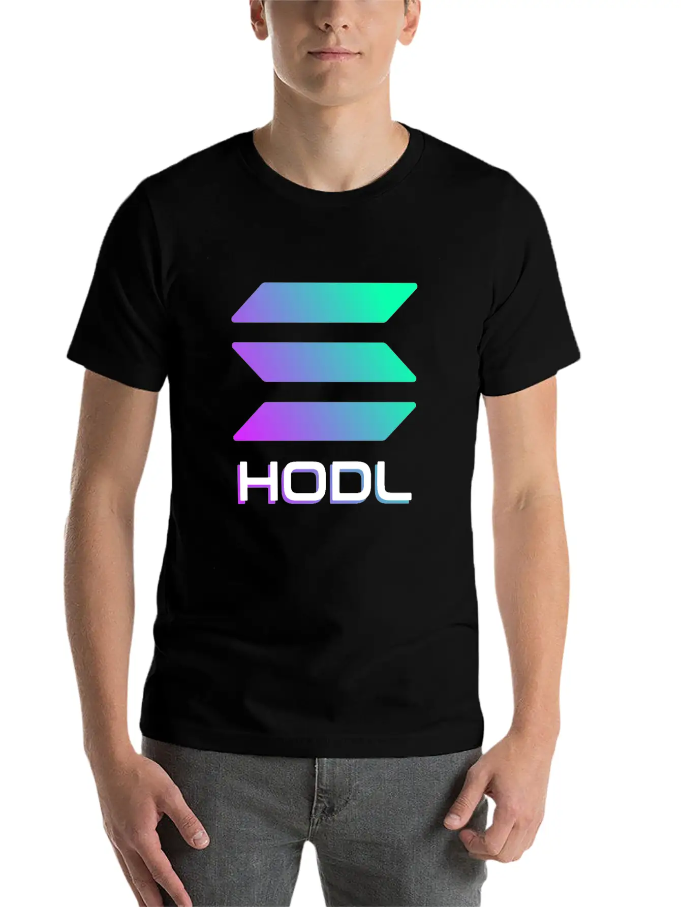 Solana SOL Crypto Hodl Basic Graphic T-Shirt – Daily Comfort In Soft Cotton