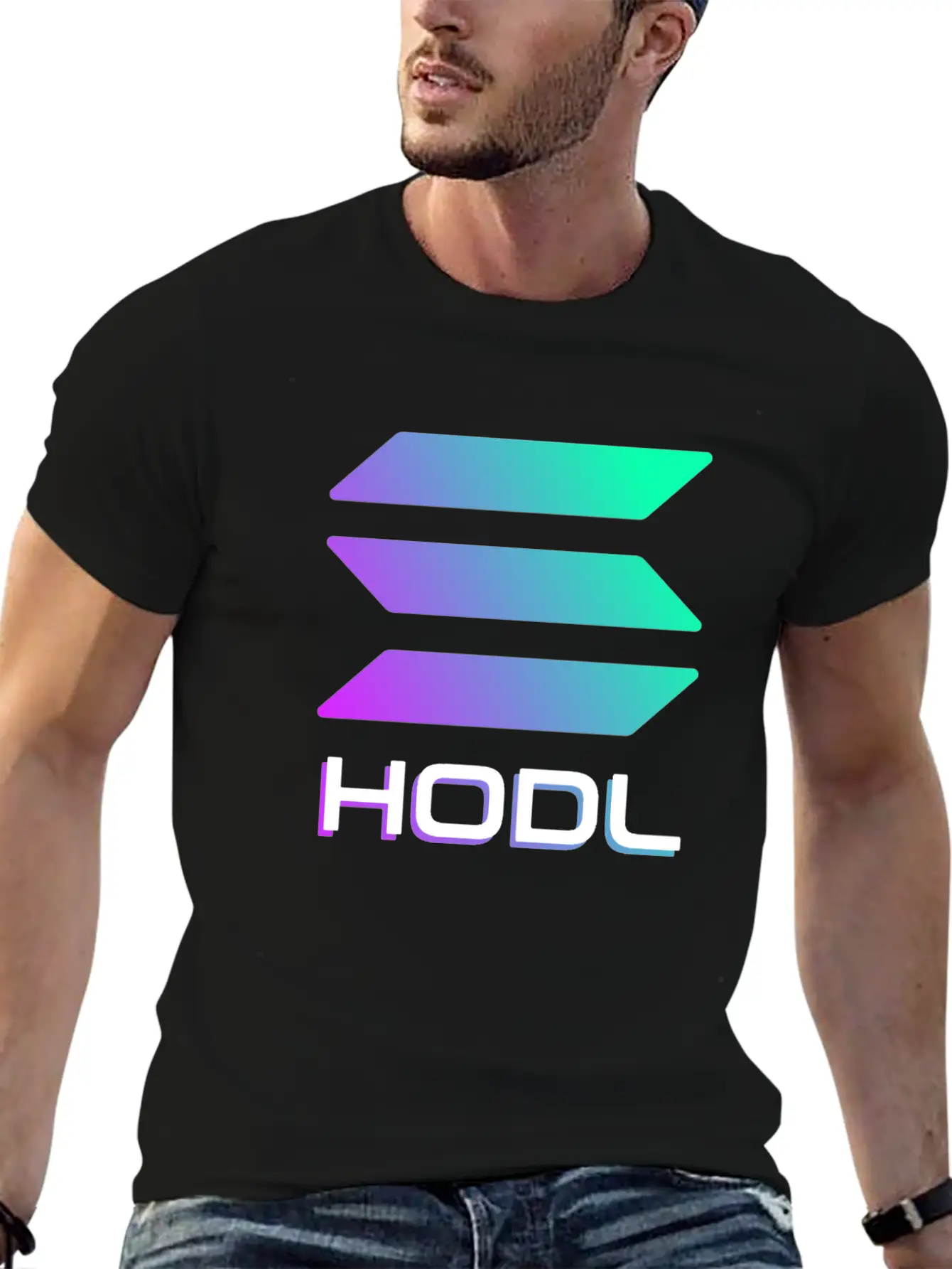 Solana SOL Crypto Hodl Basic Graphic T-Shirt – Daily Comfort In Soft Cotton
