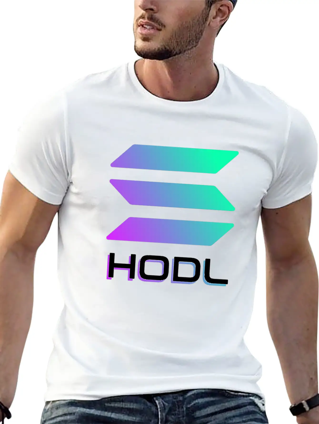 Solana SOL Crypto Hodl Basic Graphic T-Shirt – Daily Comfort In Soft Cotton