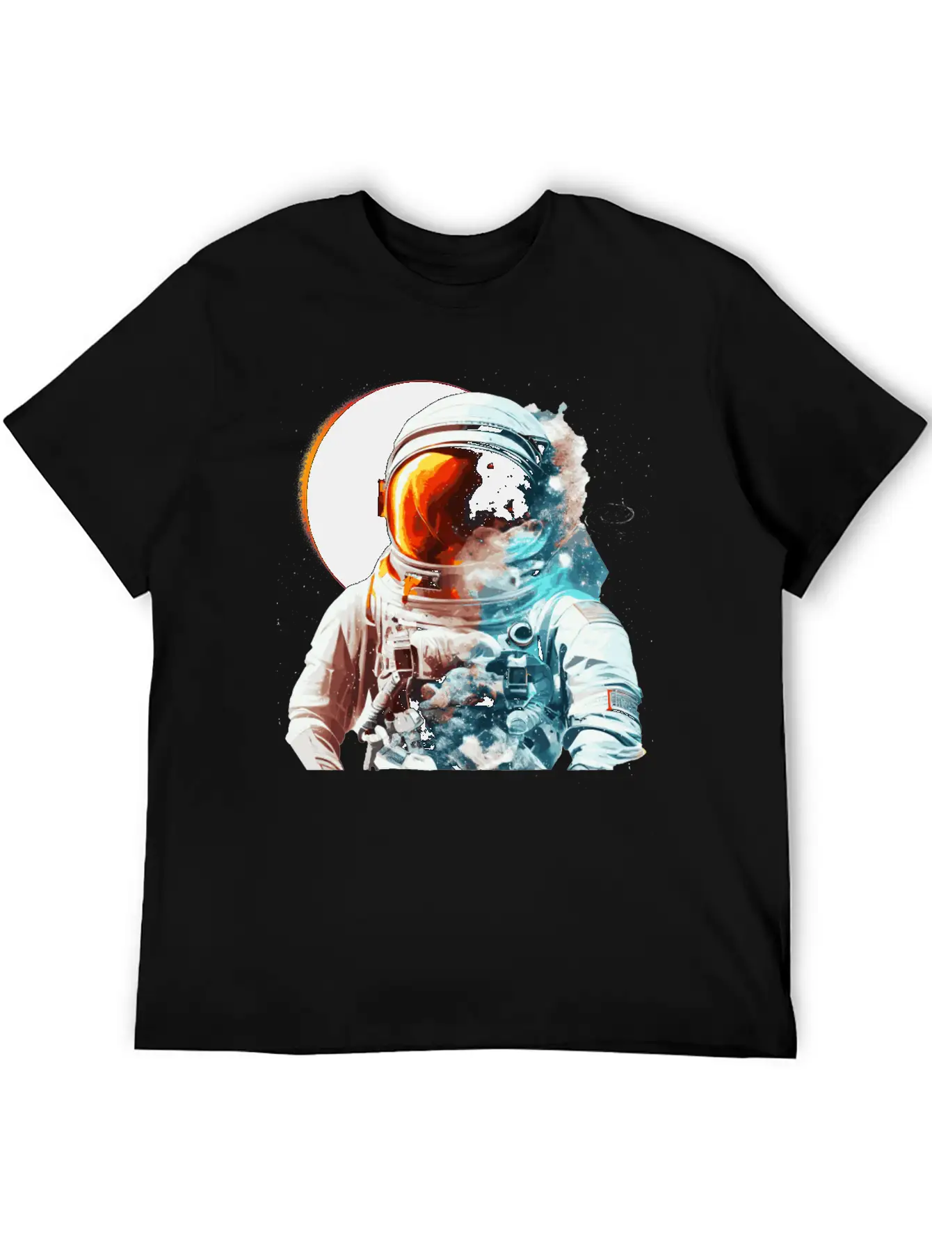 Solar Eclipse Space Astronaut Astronomy Galaxy Timeless Short Sleeve Tee – Comfy And Minimalist Design