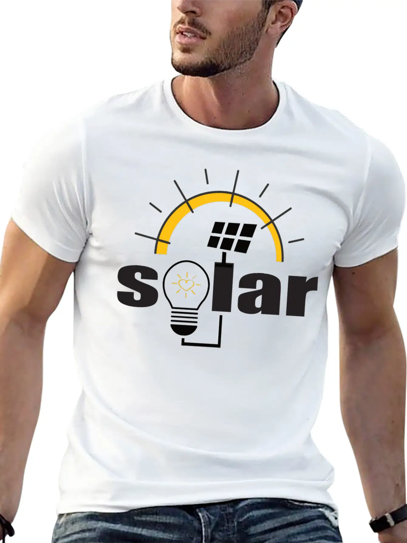 Solar Power - Renewable Energy - Green Energy Timeless Short Sleeve Tee – Comfy And Minimalist Design