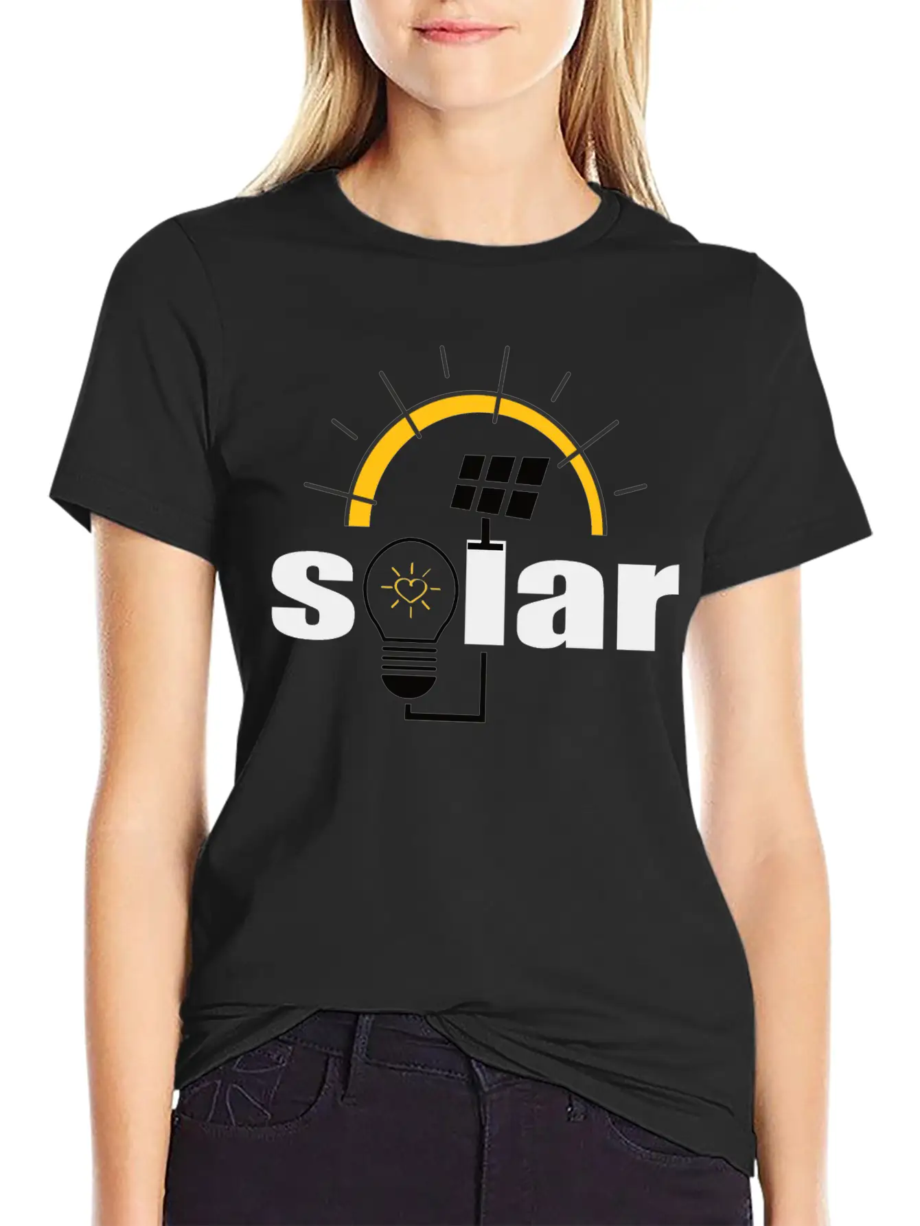Solar Power - Renewable Energy - Green Energy Timeless Short Sleeve Tee – Comfy And Minimalist Design
