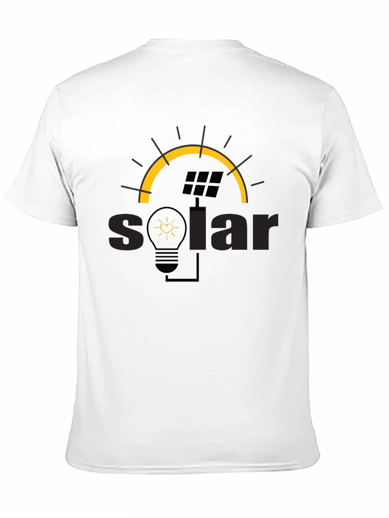 Solar Power - Renewable Energy - Green Energy Timeless Short Sleeve Tee – Comfy And Minimalist Design