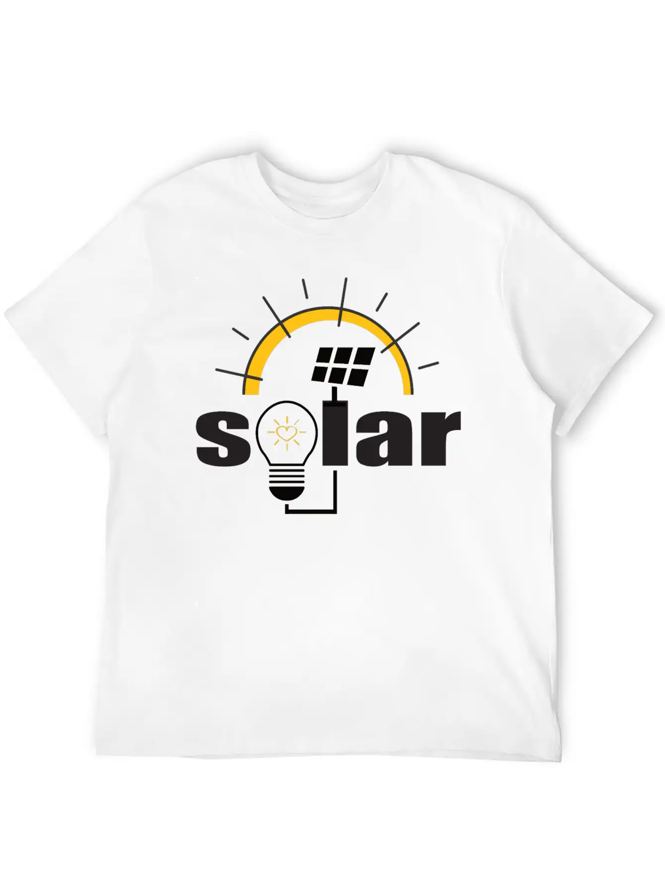 Solar Power - Renewable Energy - Green Energy Timeless Short Sleeve Tee – Comfy And Minimalist Design