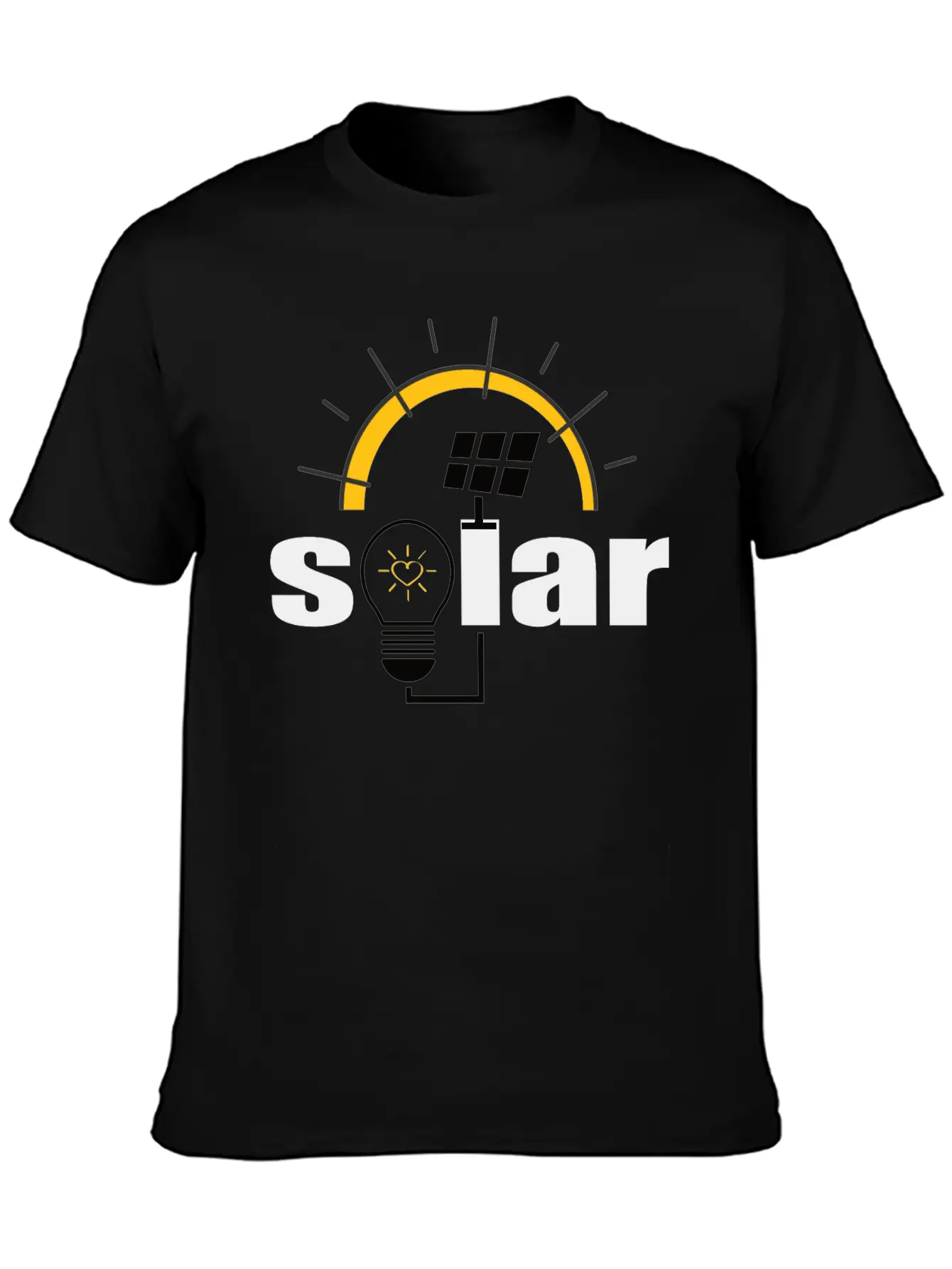 Solar Power - Renewable Energy - Green Energy Timeless Short Sleeve Tee – Comfy And Minimalist Design