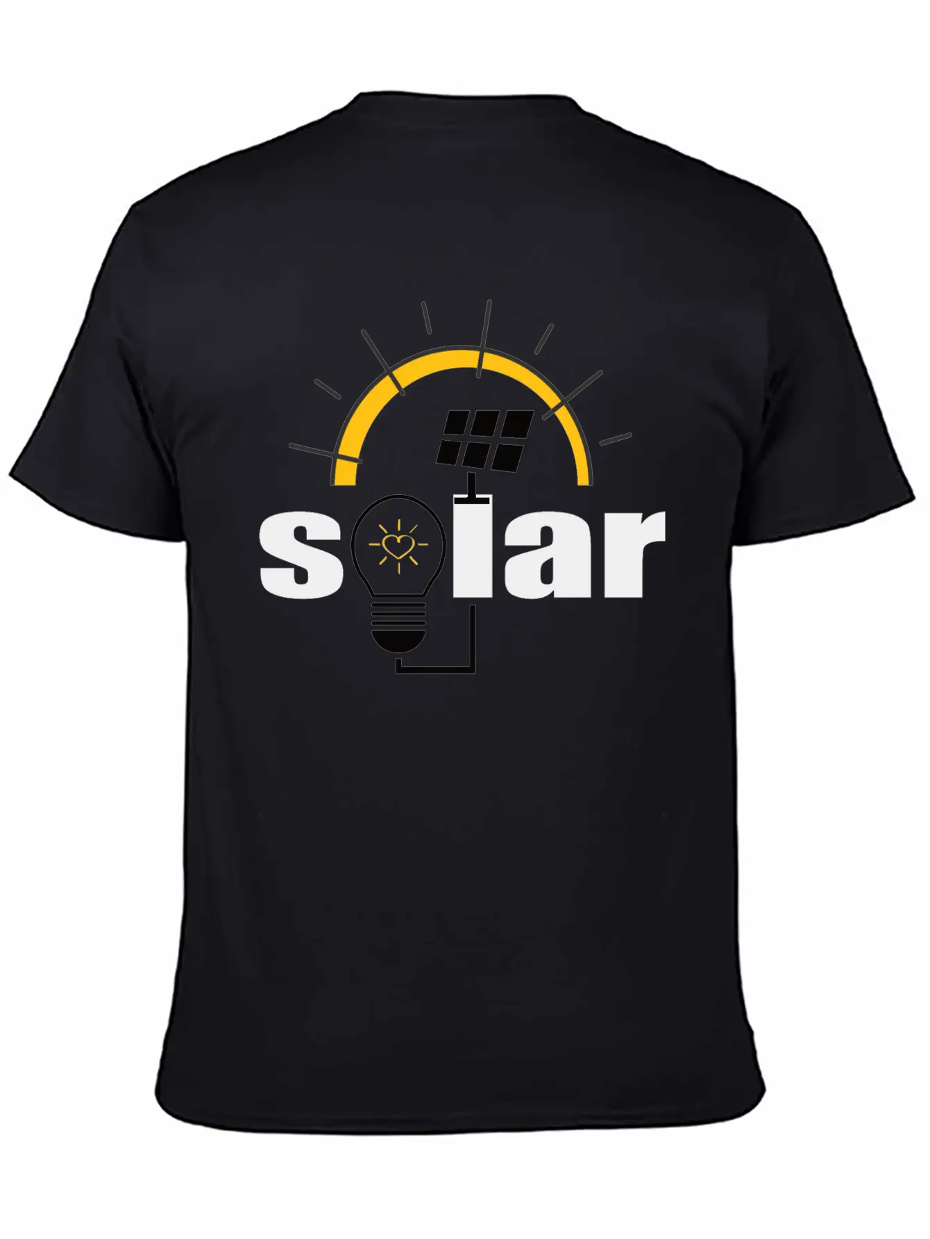 Solar Power - Renewable Energy - Green Energy Timeless Short Sleeve Tee – Comfy And Minimalist Design