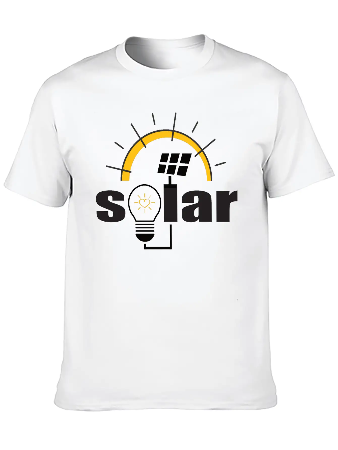 Solar Power - Renewable Energy - Green Energy Timeless Short Sleeve Tee – Comfy And Minimalist Design