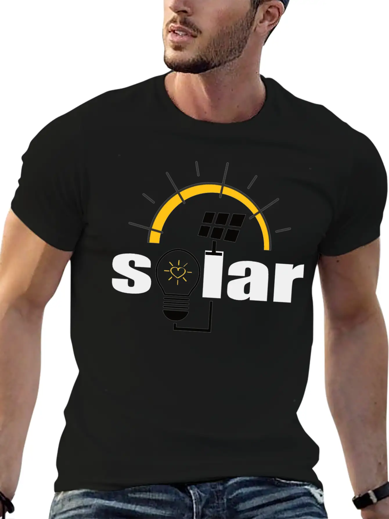 Solar Power - Renewable Energy - Green Energy Timeless Short Sleeve Tee – Comfy And Minimalist Design