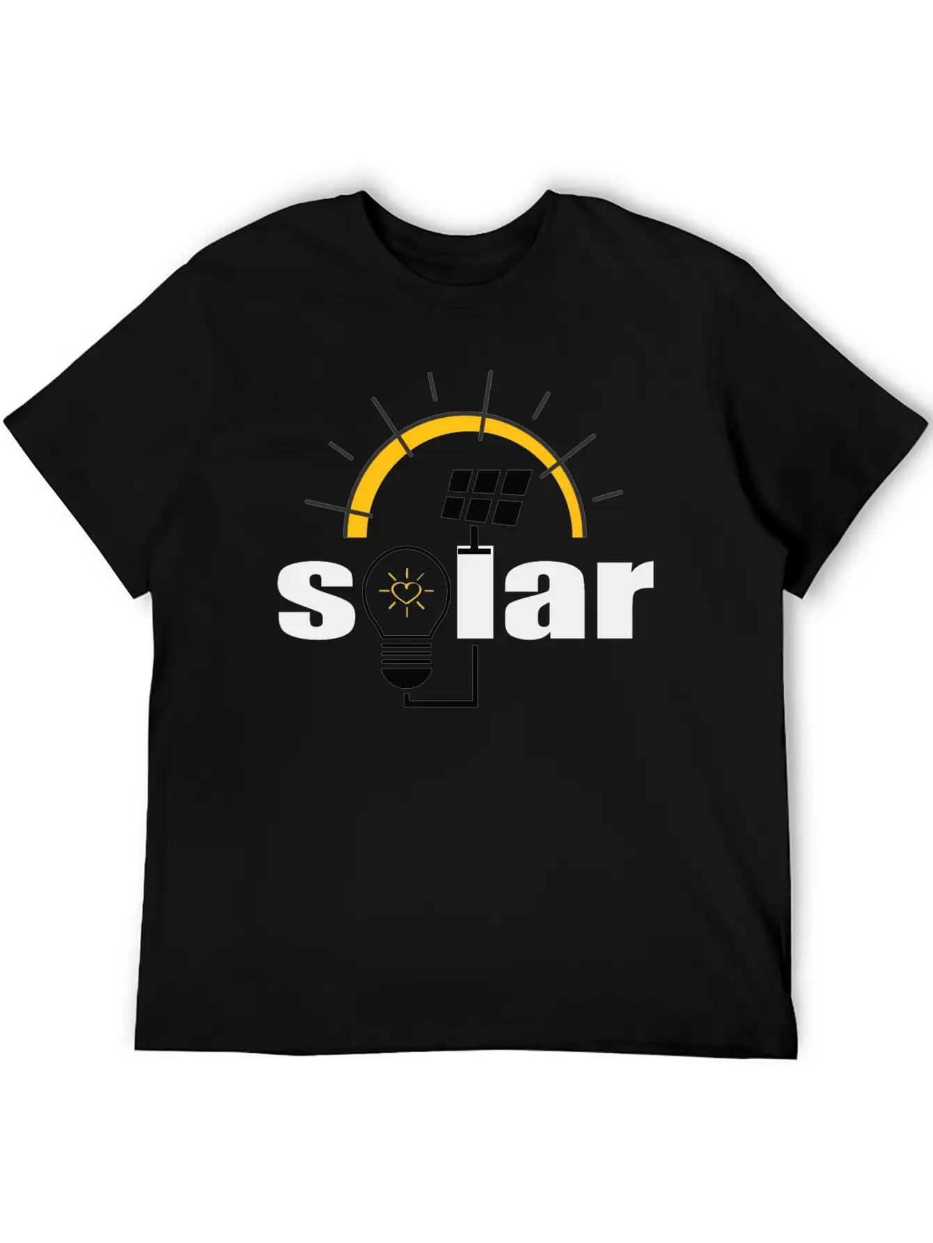 Solar Power - Renewable Energy - Green Energy Timeless Short Sleeve Tee – Comfy And Minimalist Design