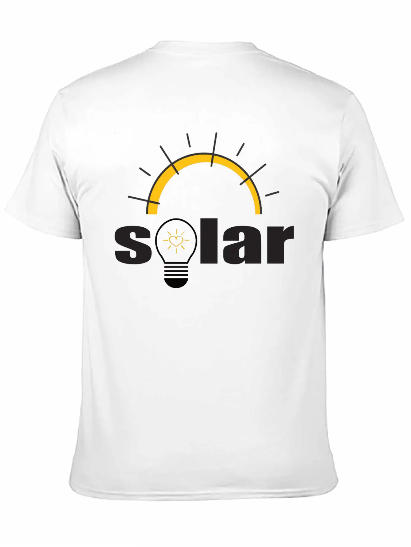 Solar Power - Renewable Energy - Green Energy Unisex Short Sleeve Soft Cotton T-Shirt – Casual Everyday Wear