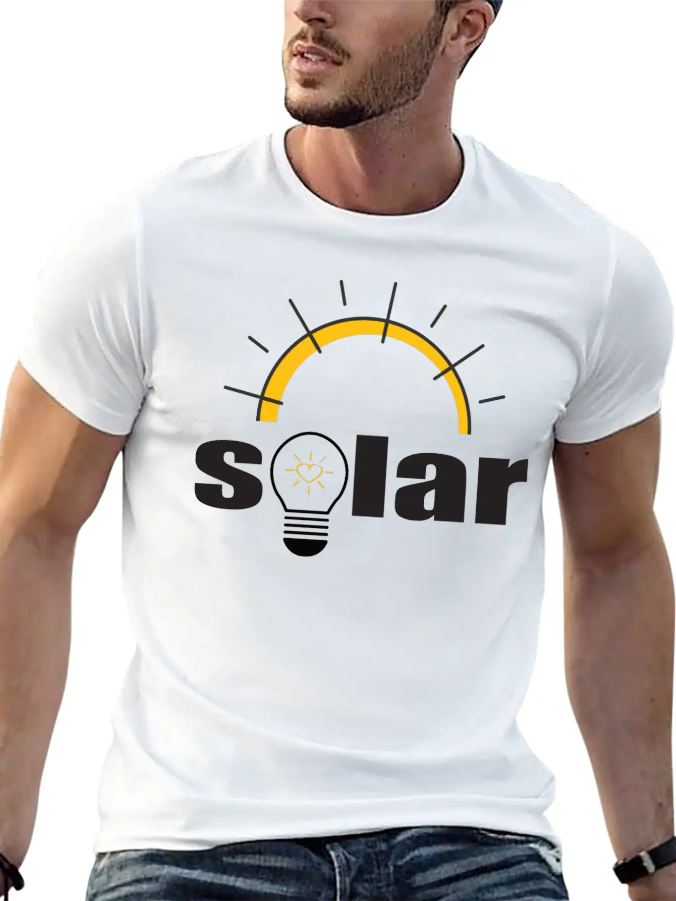 Solar Power - Renewable Energy - Green Energy Unisex Short Sleeve Soft Cotton T-Shirt – Casual Everyday Wear