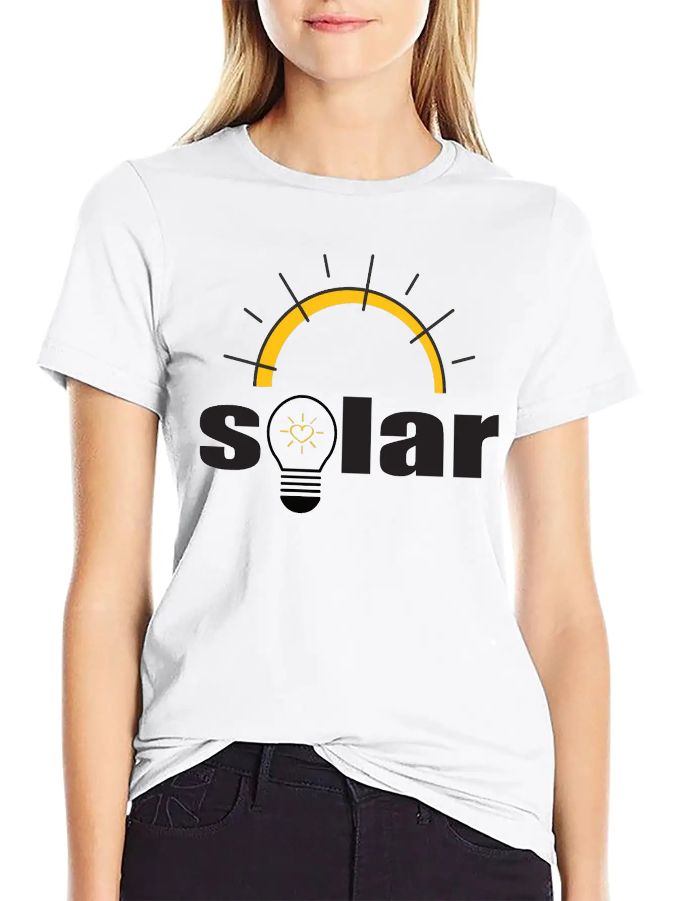 Solar Power - Renewable Energy - Green Energy Unisex Short Sleeve Soft Cotton T-Shirt – Casual Everyday Wear