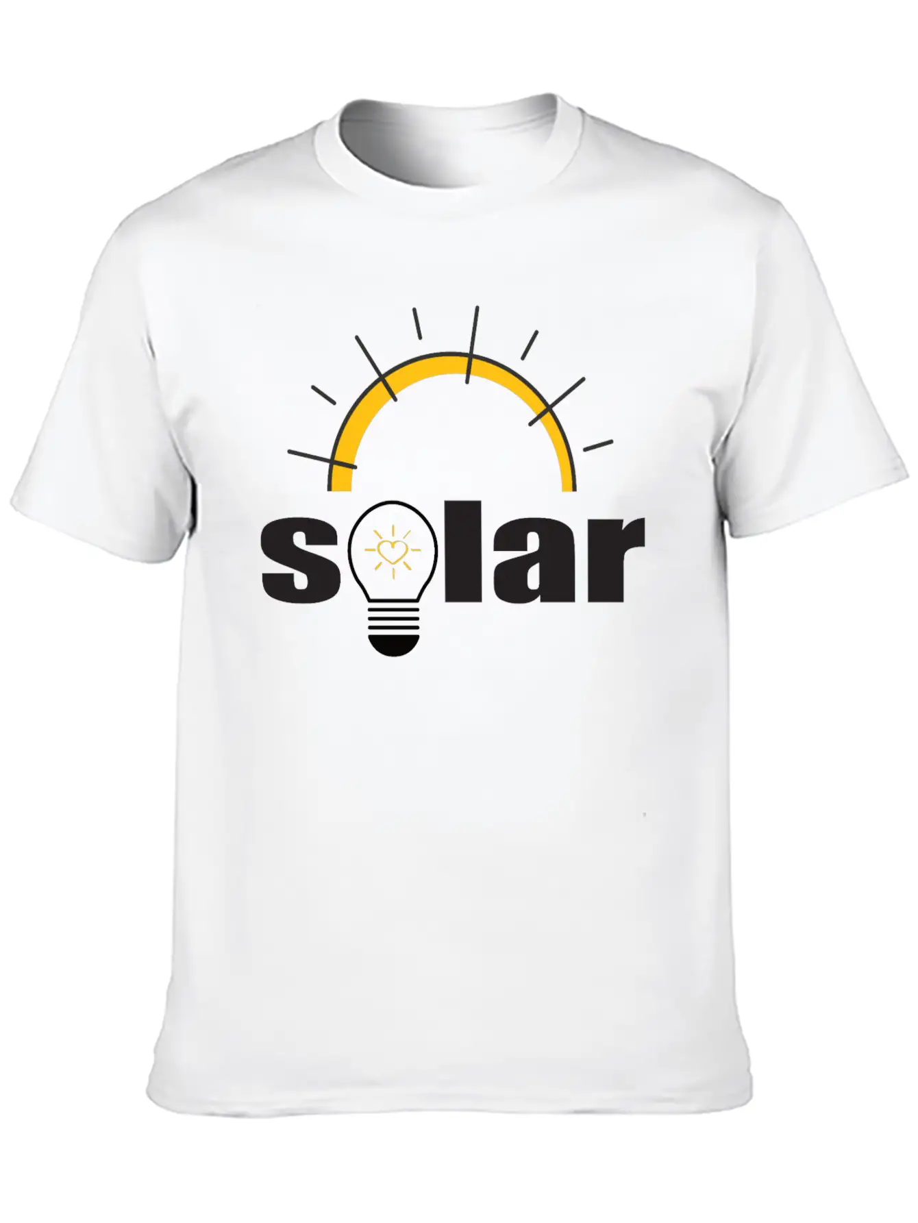 Solar Power - Renewable Energy - Green Energy Unisex Short Sleeve Soft Cotton T-Shirt – Casual Everyday Wear