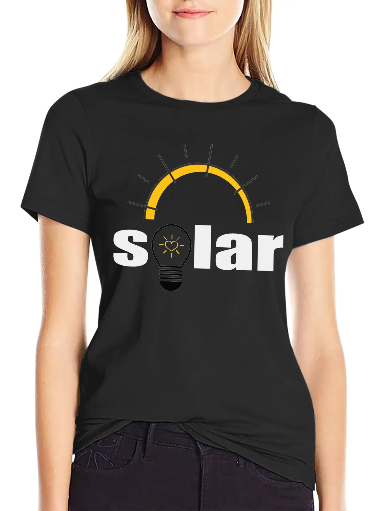 Solar Power - Renewable Energy - Green Energy Unisex Short Sleeve Soft Cotton T-Shirt – Casual Everyday Wear