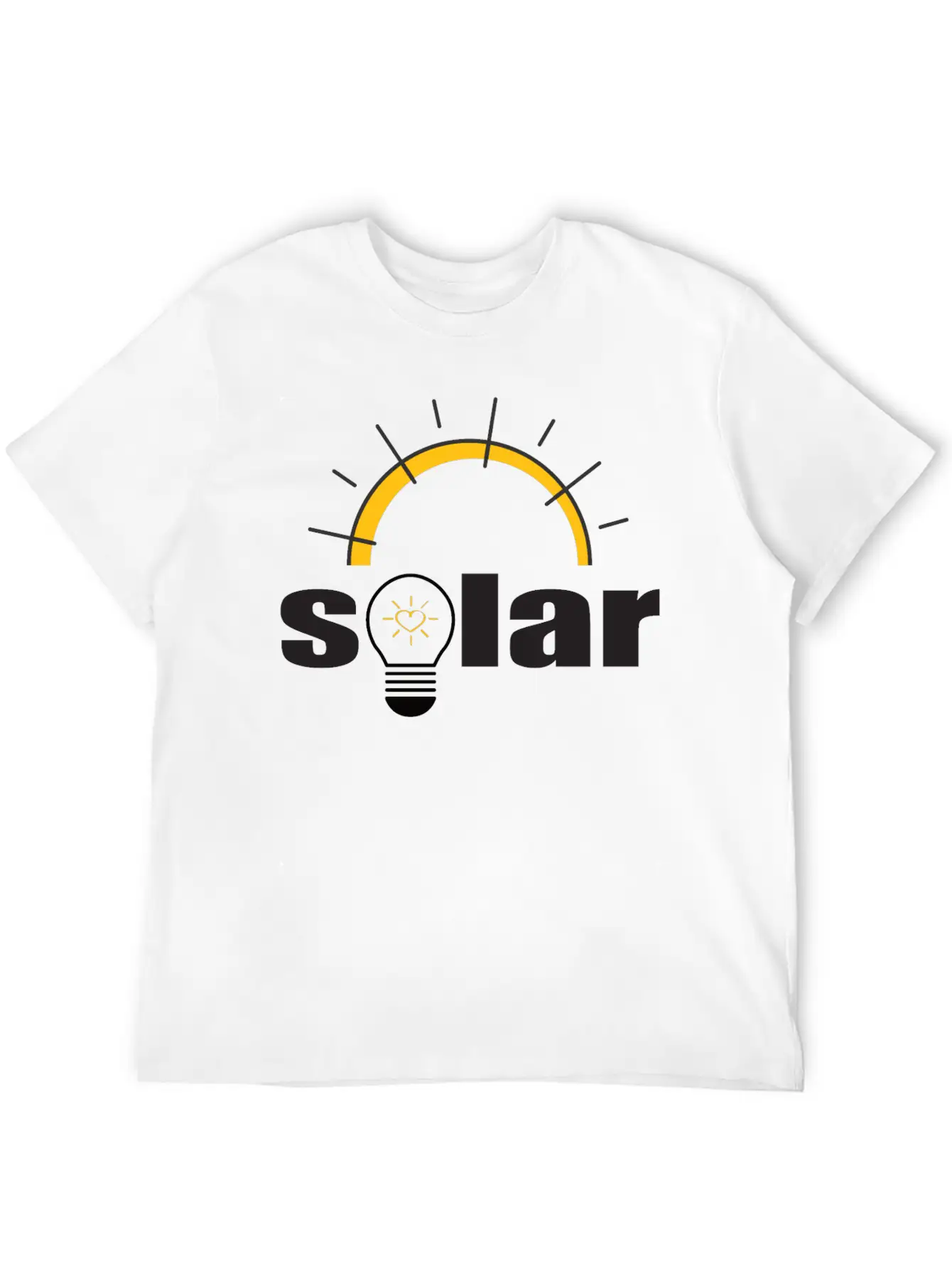 Solar Power - Renewable Energy - Green Energy Unisex Short Sleeve Soft Cotton T-Shirt – Casual Everyday Wear