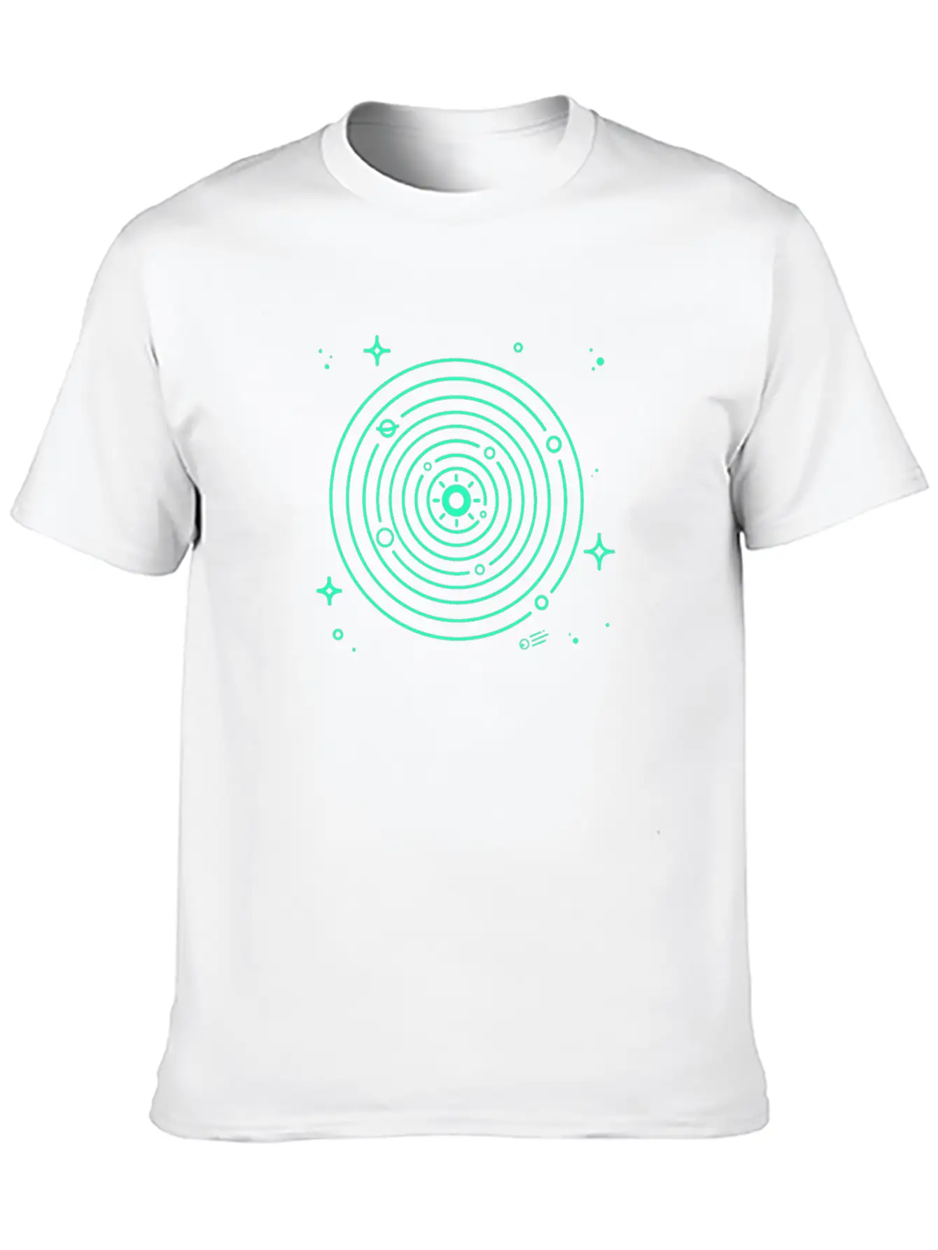 Solar System Stylish Everyday T-Shirt – Unisex Basic Cotton Tee
